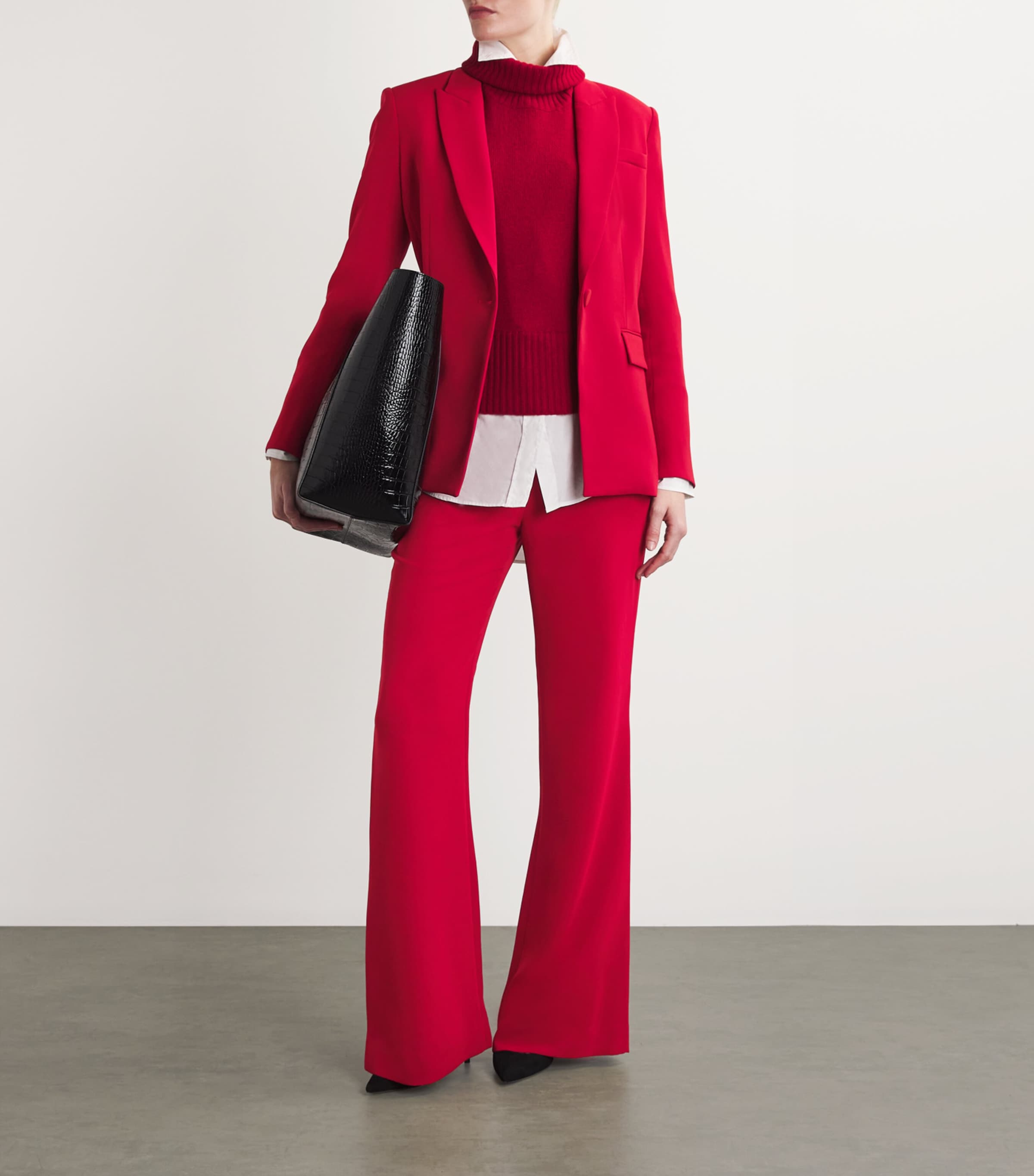 Long and Lean Dickey Blazer R0023 CRIMSON Image 2