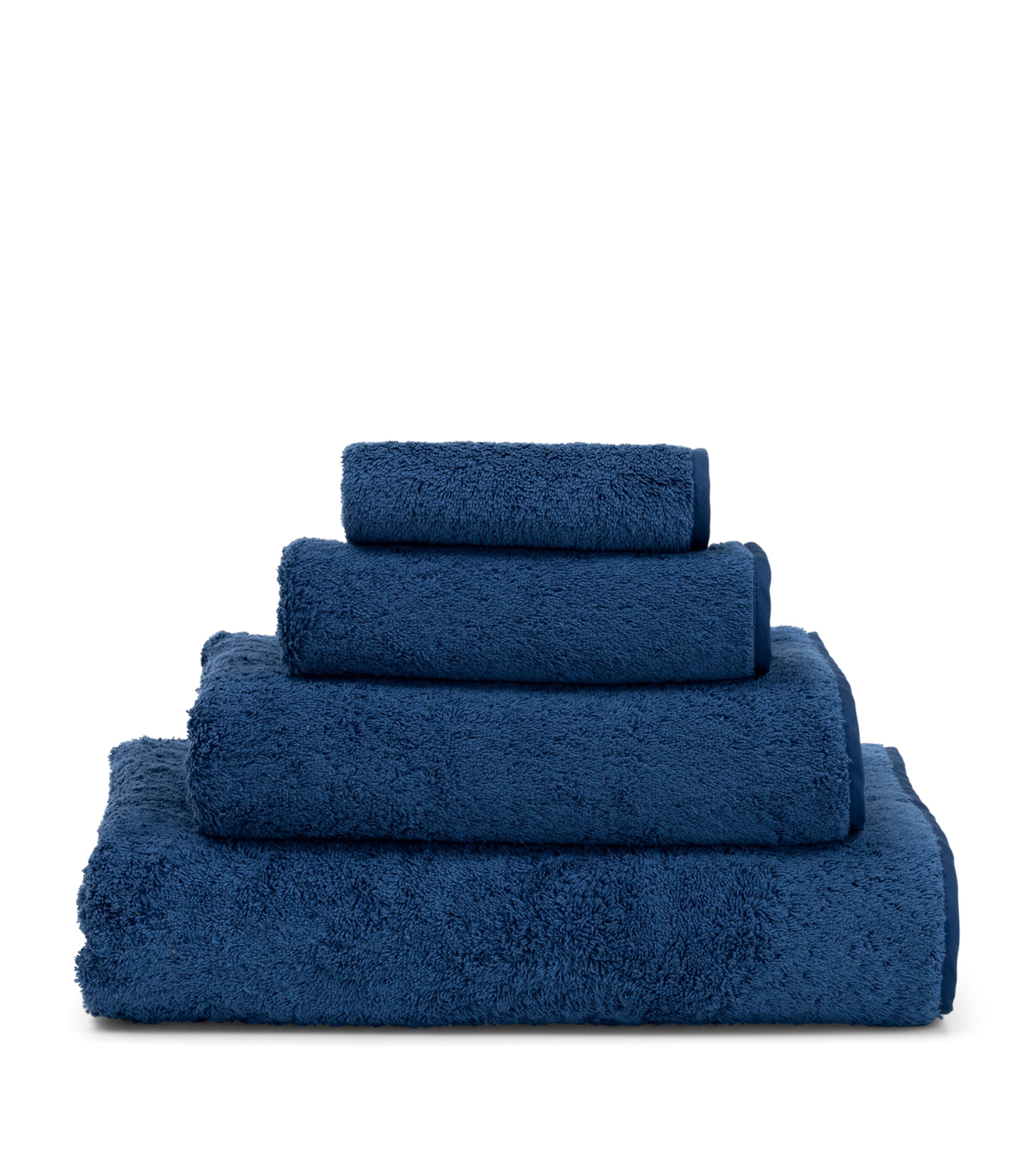 Frette Cotton Unito Bath Towel (60cm x 110cm) Indigo Blue Image 1