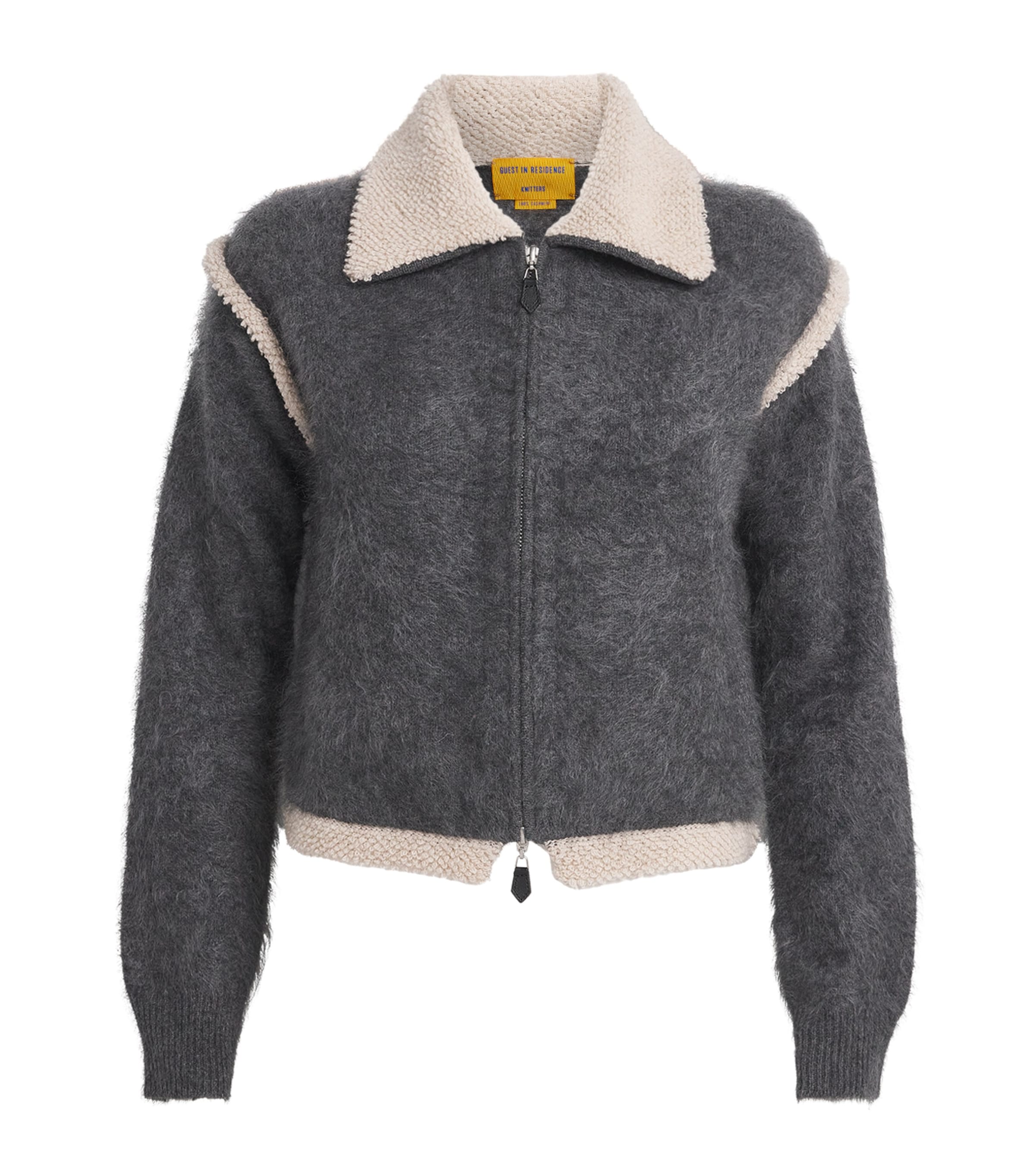 Cashmere Grizzly Frankie Jacket CHARCOAL/OATMEAL Image 1