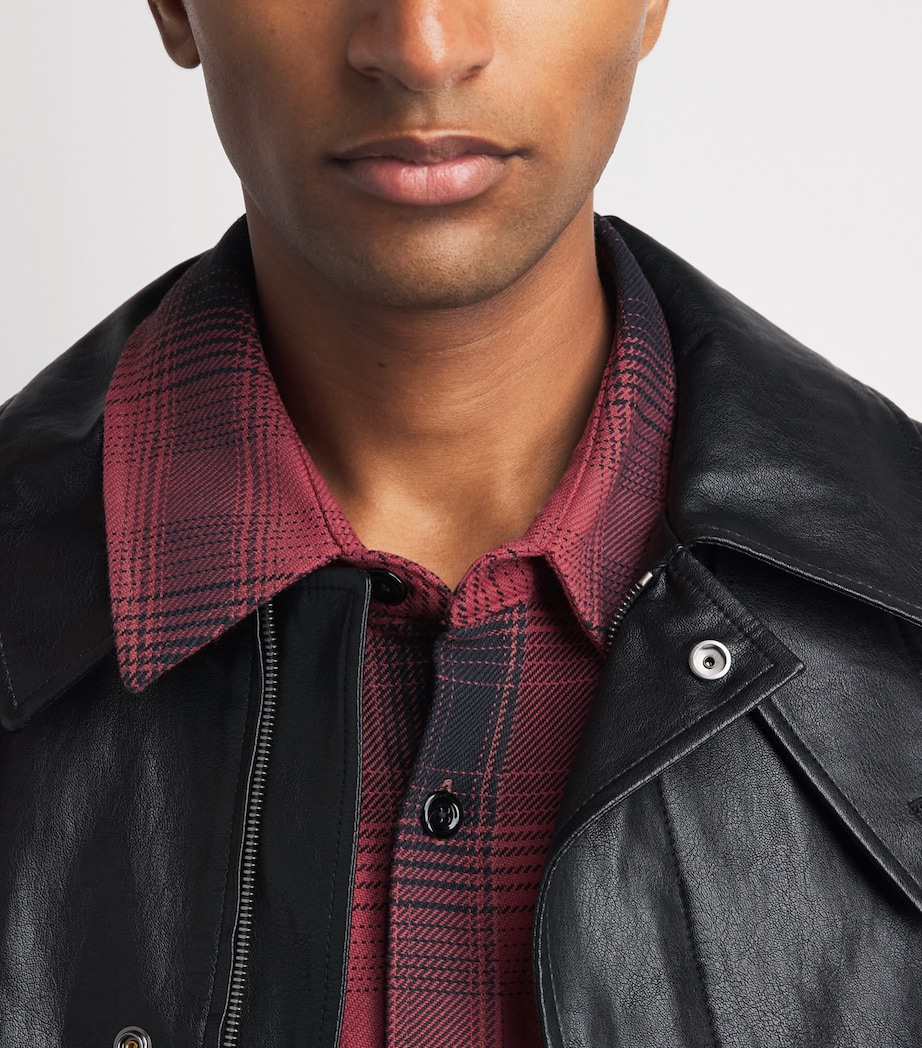 Our Legacy Mens Cotton Check Whoppin Shirt Bison Chck Ranch Ctn Image 3