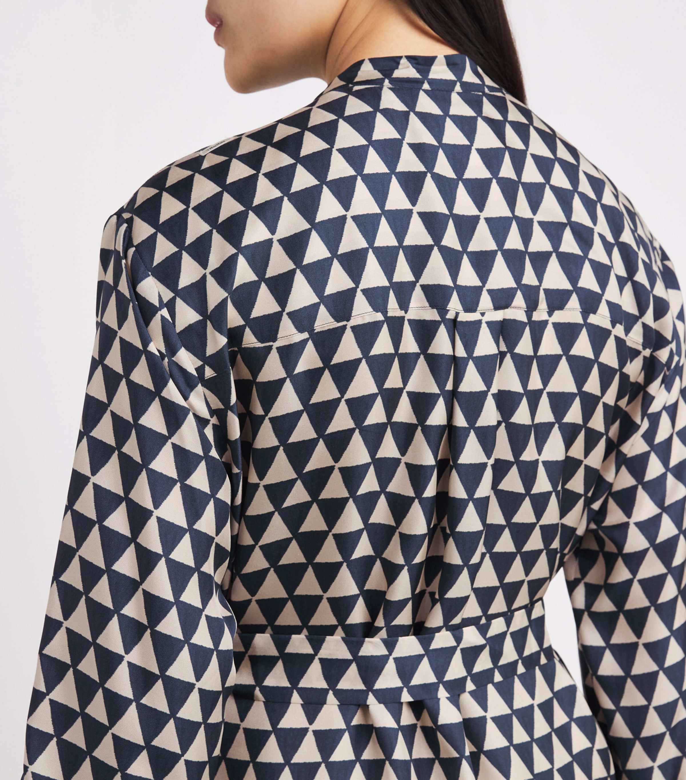 Silk Patterned Midi Dress ULTRAMARINE Image 6