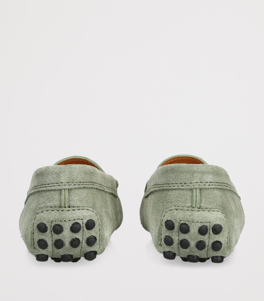 Suede Gommino Loafers PALE GREEN Image 2