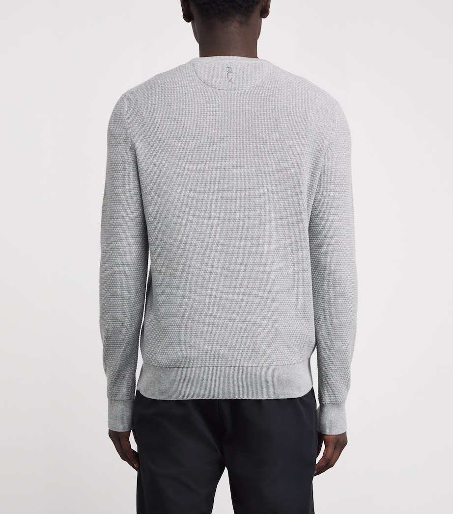 Cotton-Blend Sweater ANDOVER HEATHER Image 4