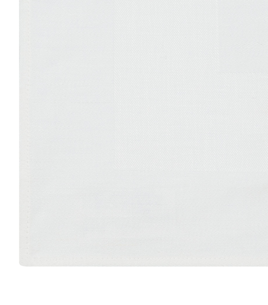 Satin Band Linen Napkin (56cm x 56cm) WHITE Image 2