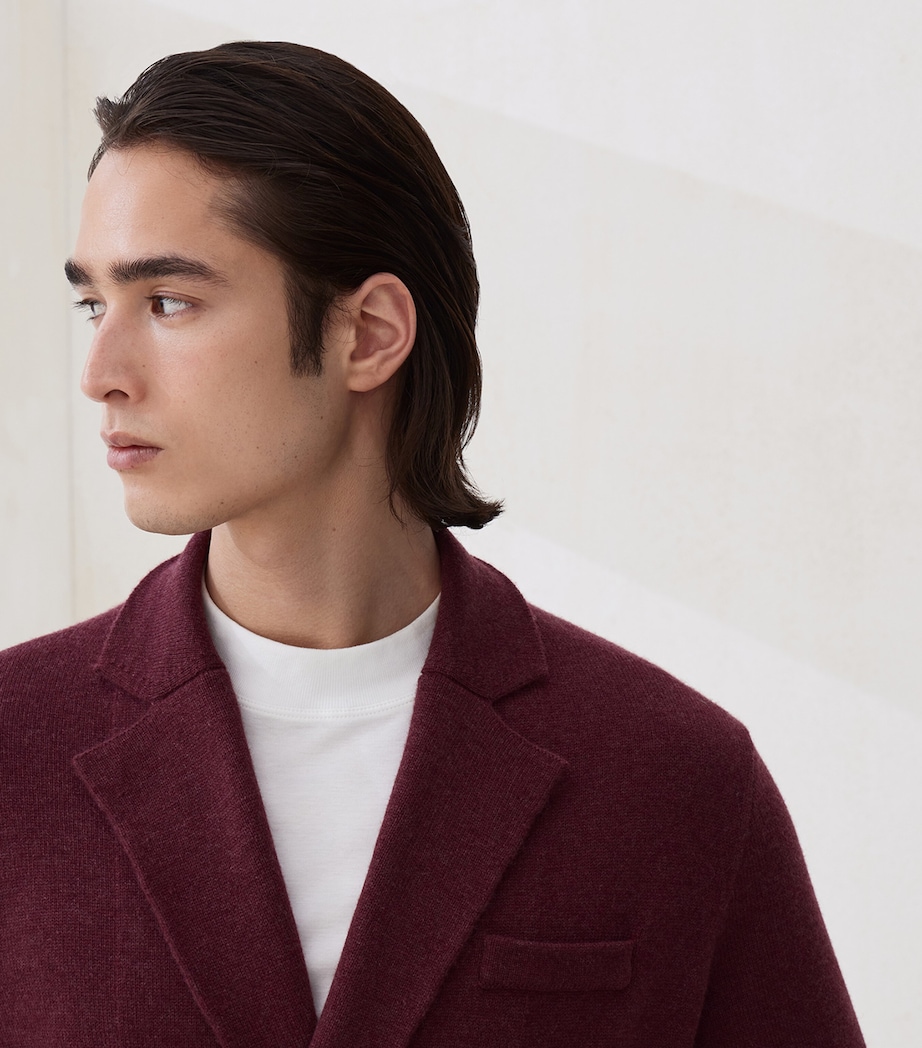 Cashmere One-And-A-Half-Breasted Cardigan C3985 Image 6