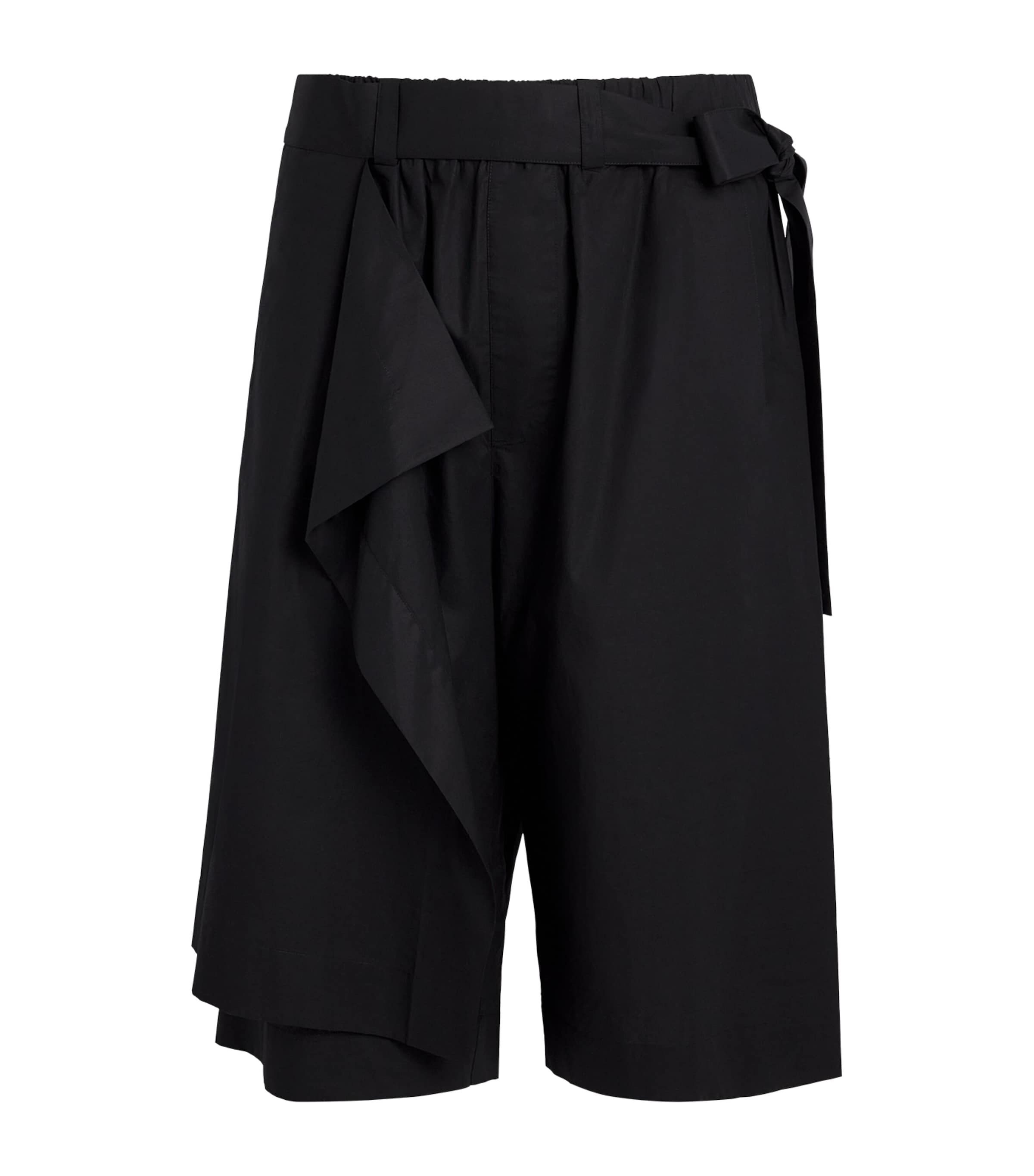 Craig Green Black Panelled Wide-Leg Shorts | Harrods UK