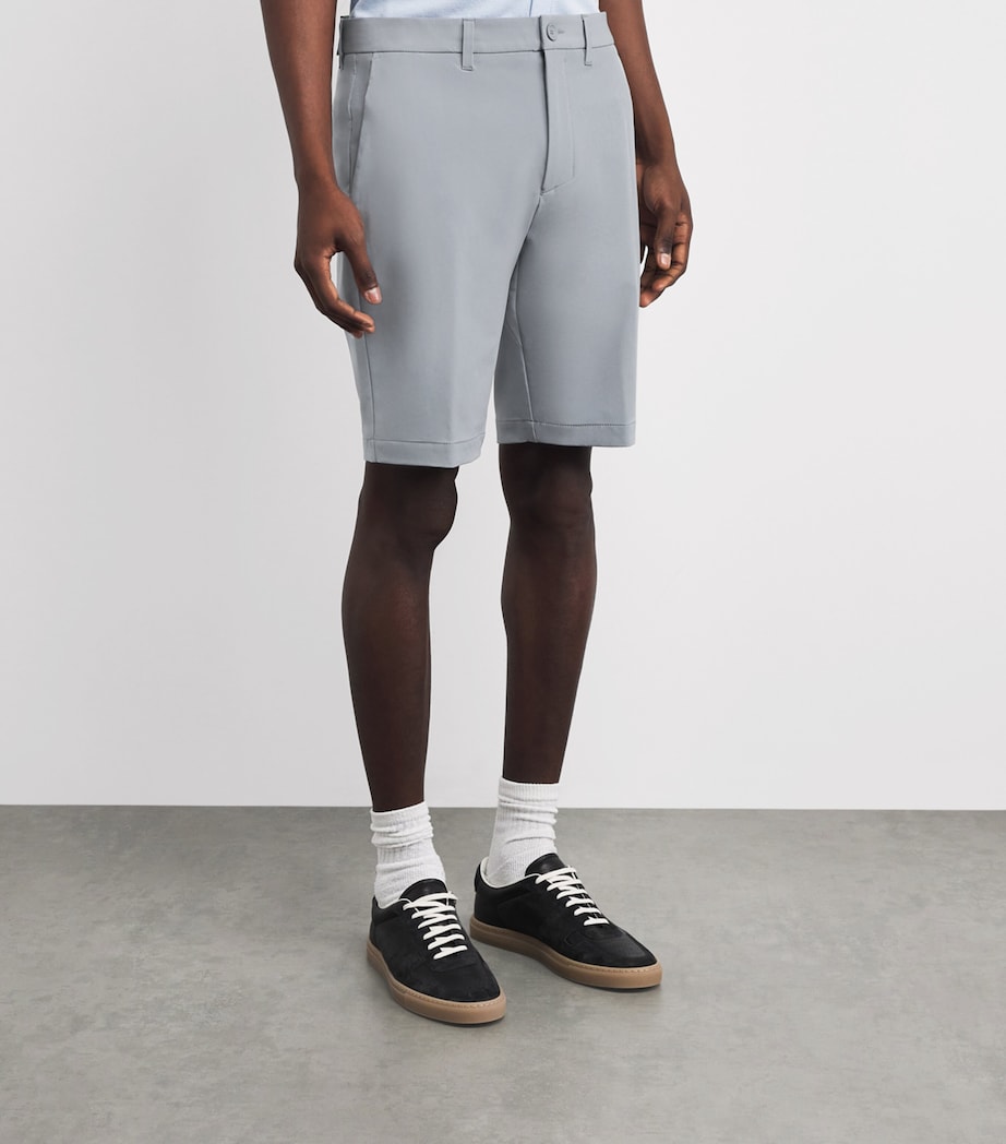 BOSS Mens Commuter Slim Shorts Dark Grey Image 4