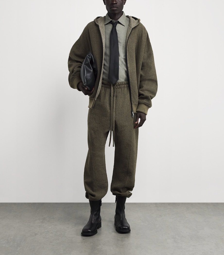 Wool-Blend Hoodie OFF BLACK Image 2