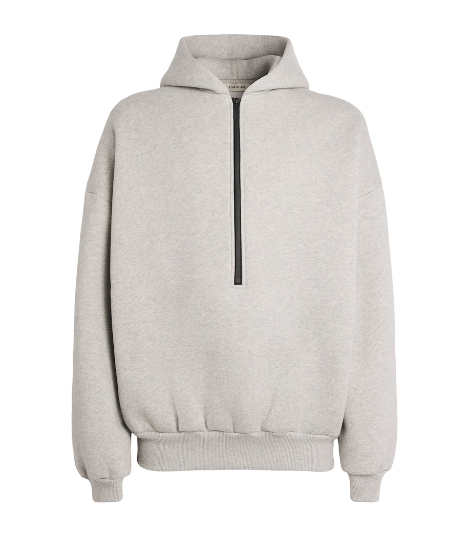 Half-Zip Athletic Hoodie MELANGE GREY Image 1