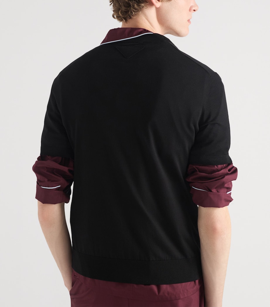 Silk Short-Sleeve Sweater F0002 Image 5