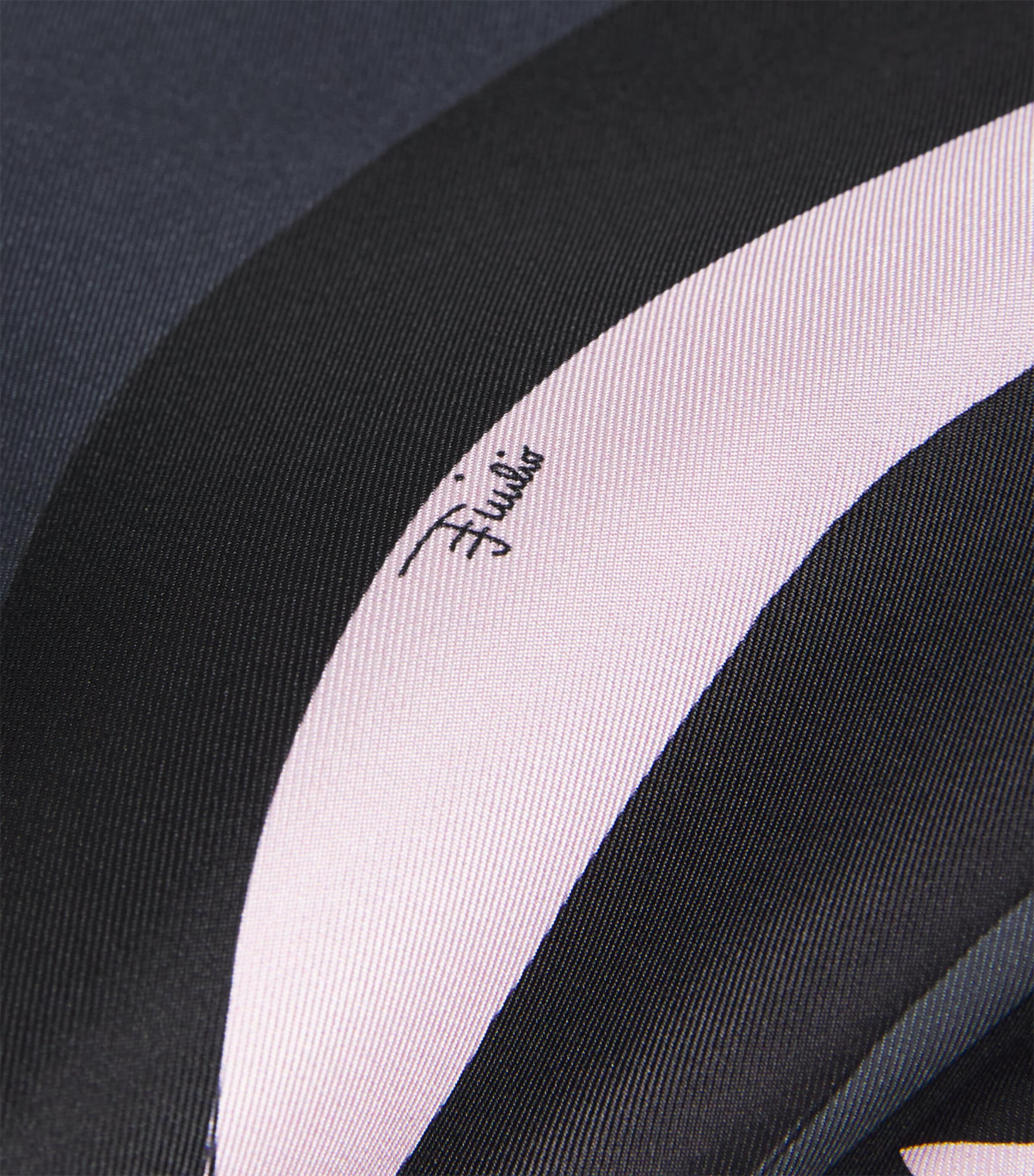 Silk Wide-Leg Trousers 023/BLACK PINK Image 6