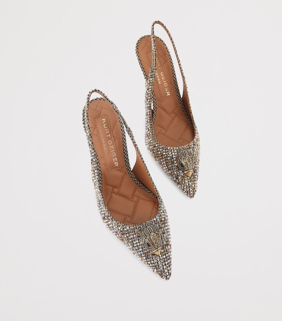 Embellished Belgravia Slingback Heels 85 BEIGE COMB Image 3