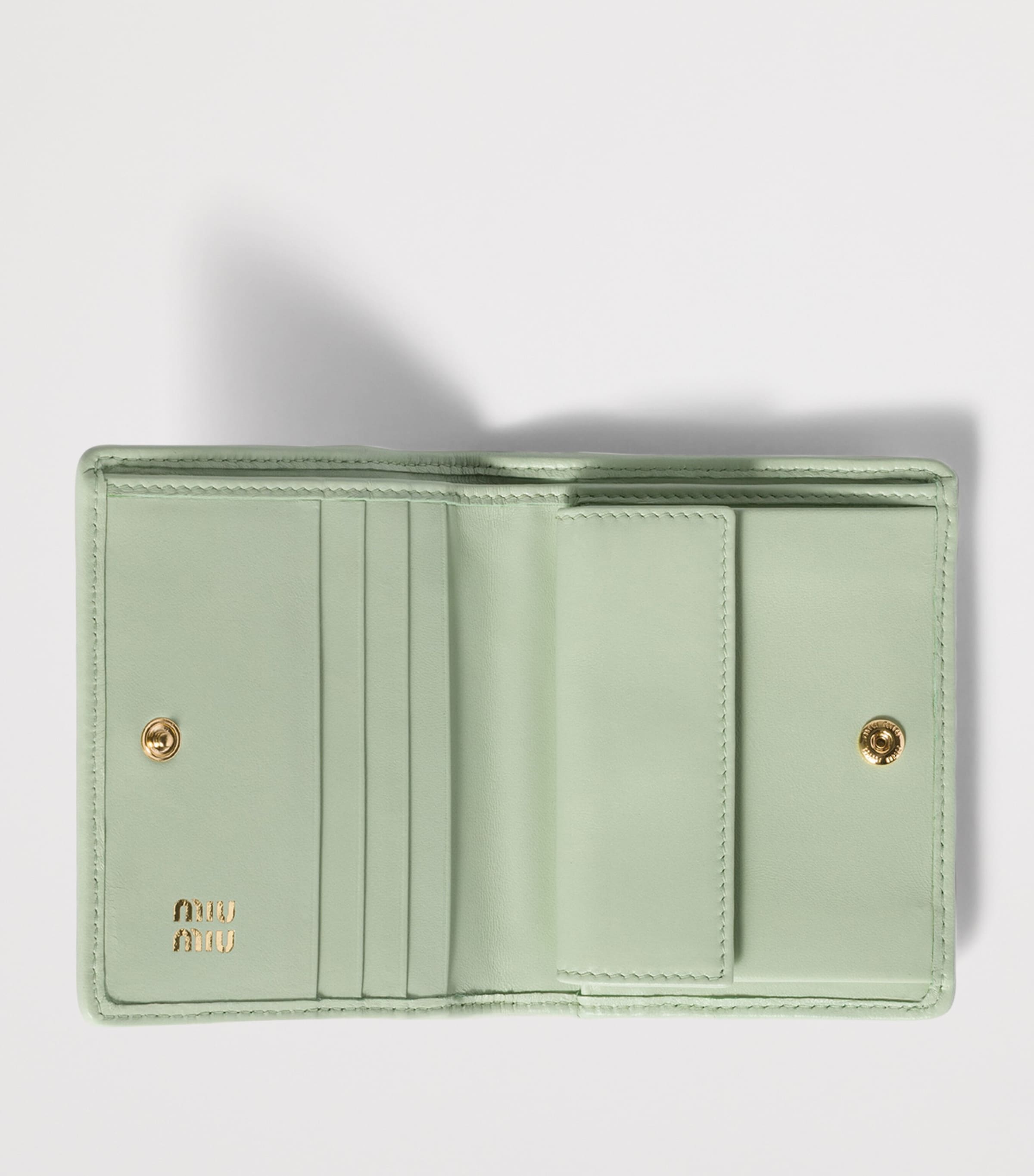 Small Leather Matelassé Wallet F0934 Image 2