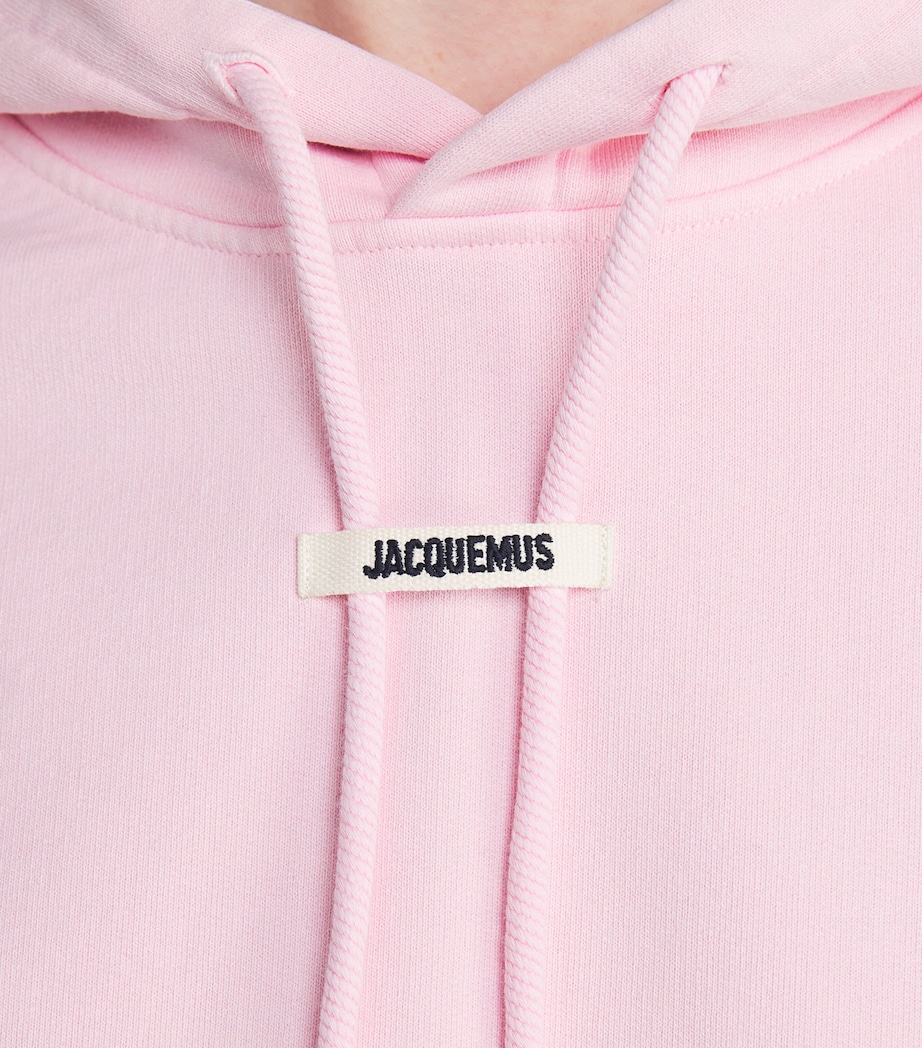 Cotton Grosgrain Logo Hoodie 431 PINK 2 Image 6