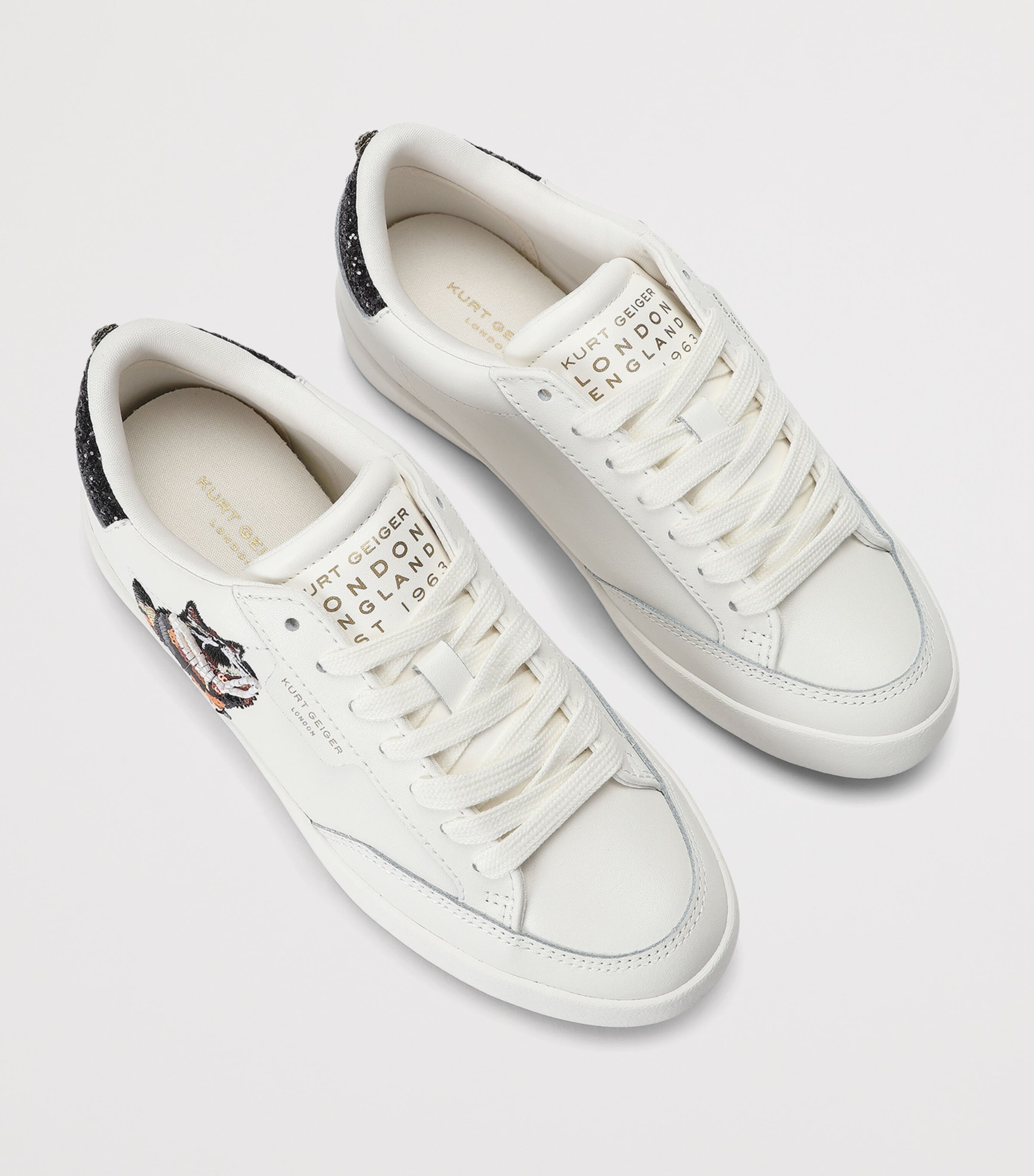 Kurt Geiger London Leather London Patch Sneakers White Image 4