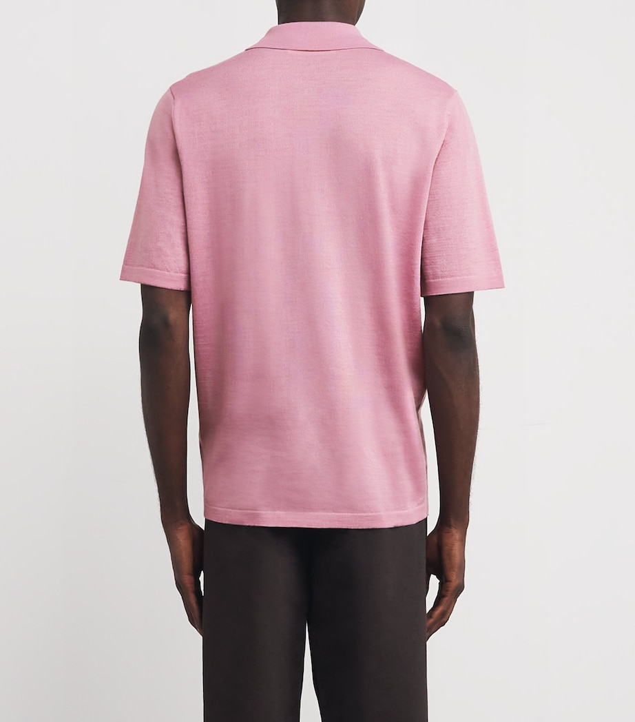 Wool-Blend Sarowan Polo Shirt ORCHID HAZE Image 4