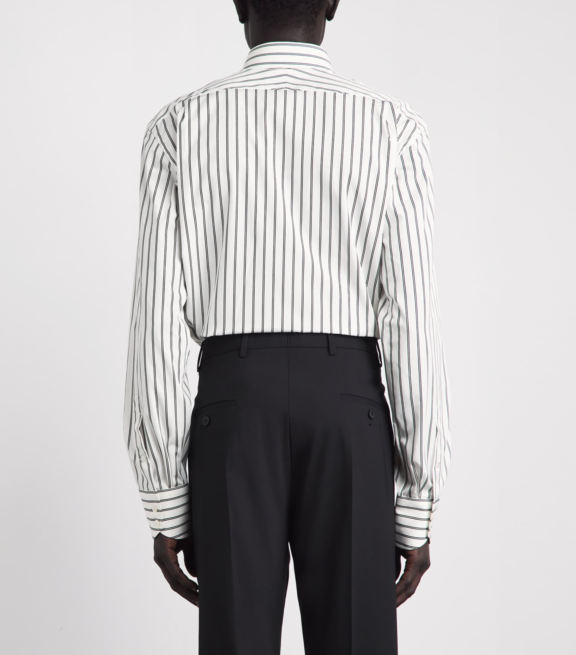 TOM FORD Mens Cotton Stripe Shirt Wnl Image 5