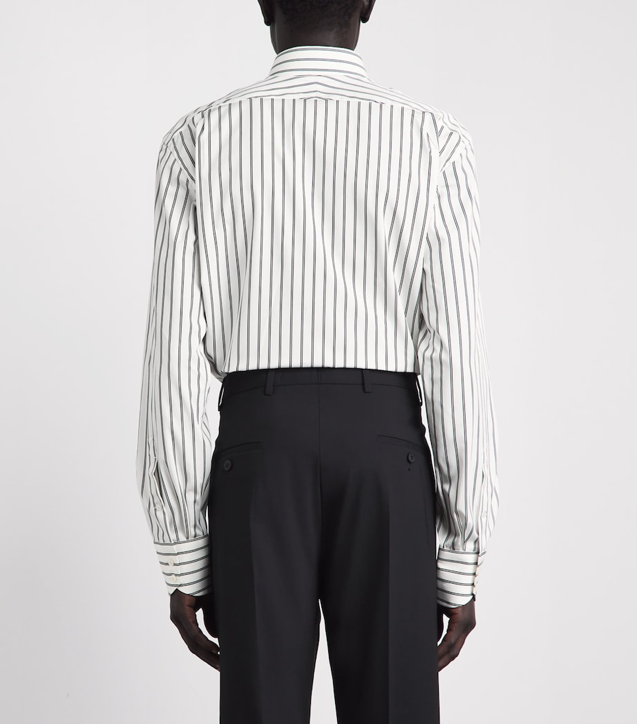 TOM FORD Mens Cotton Stripe Shirt Wnl Image 5