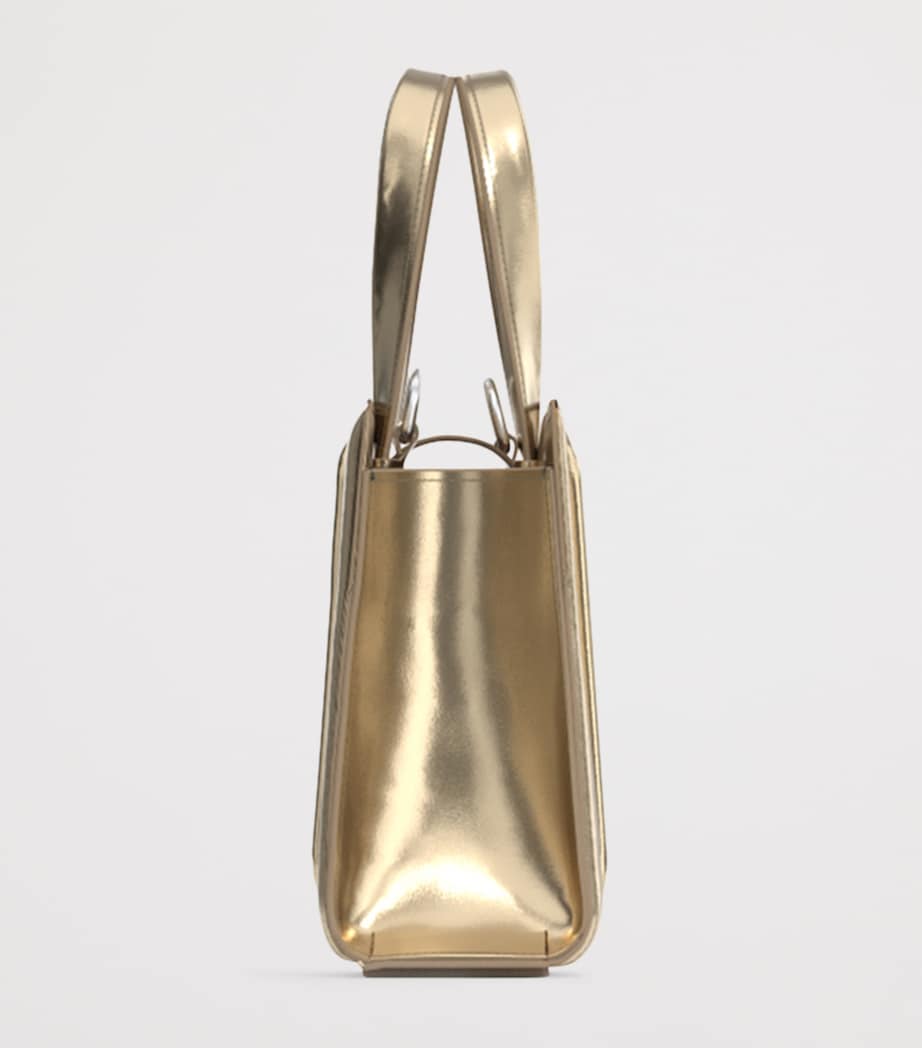 Max Mara Metallic Leather Whitney Bag 2 Top-Handle Bag Light Gold Brown Image 5