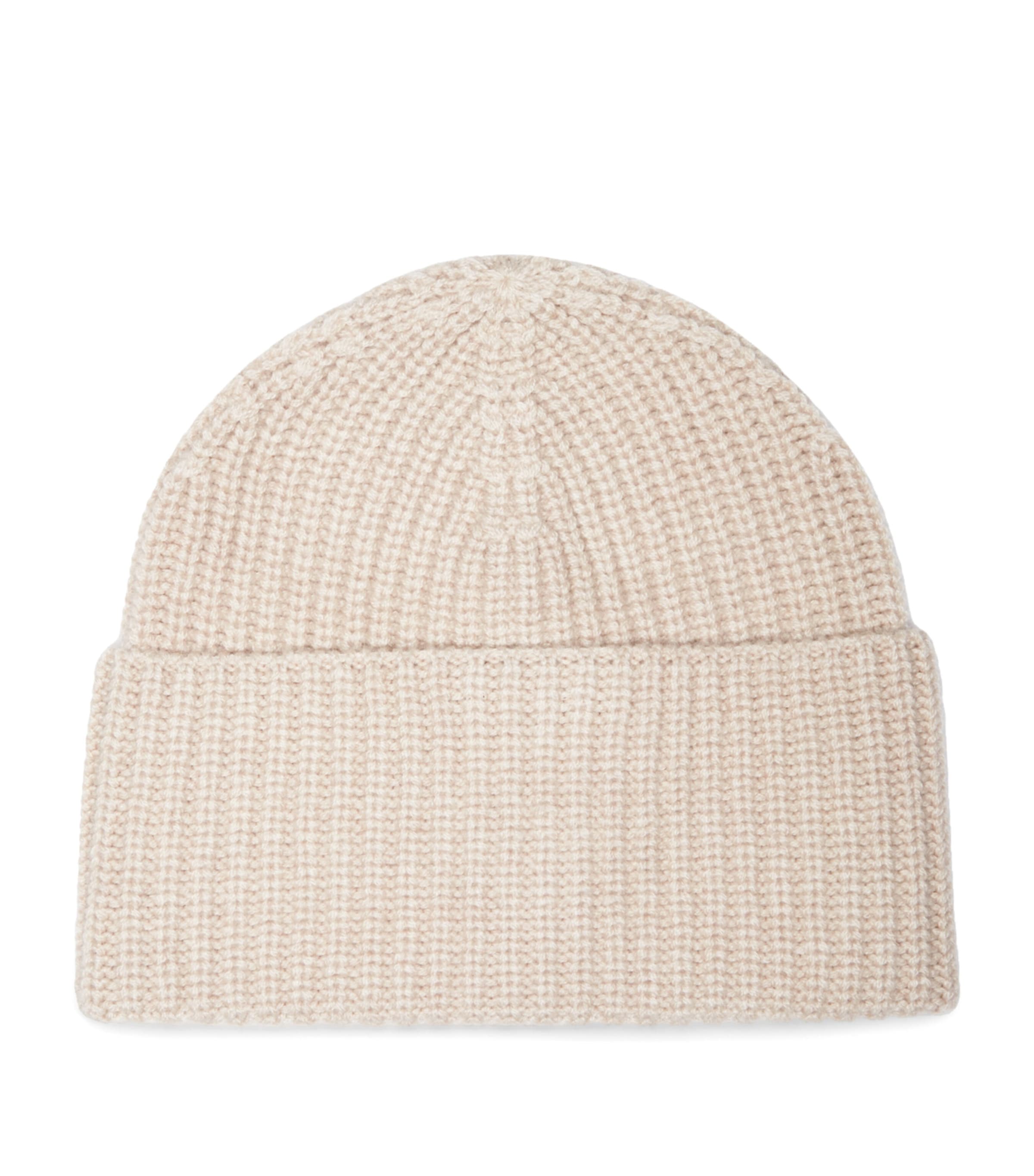 Cashmere Rib-Knit Beanie C058 Image 1