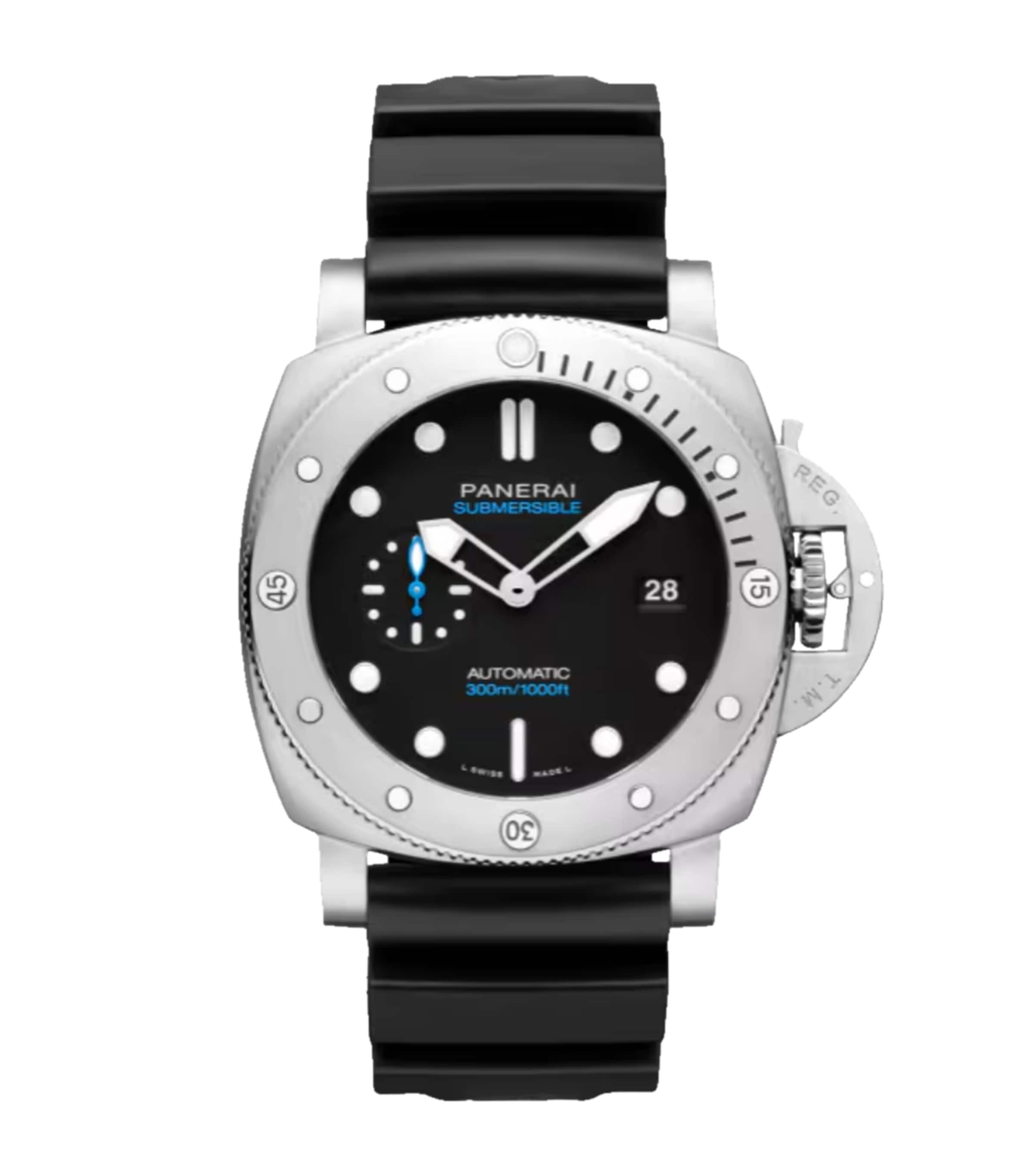 Stainless Steel Submersible QuarantaQuattro Watch 44mm BLACK Image 1