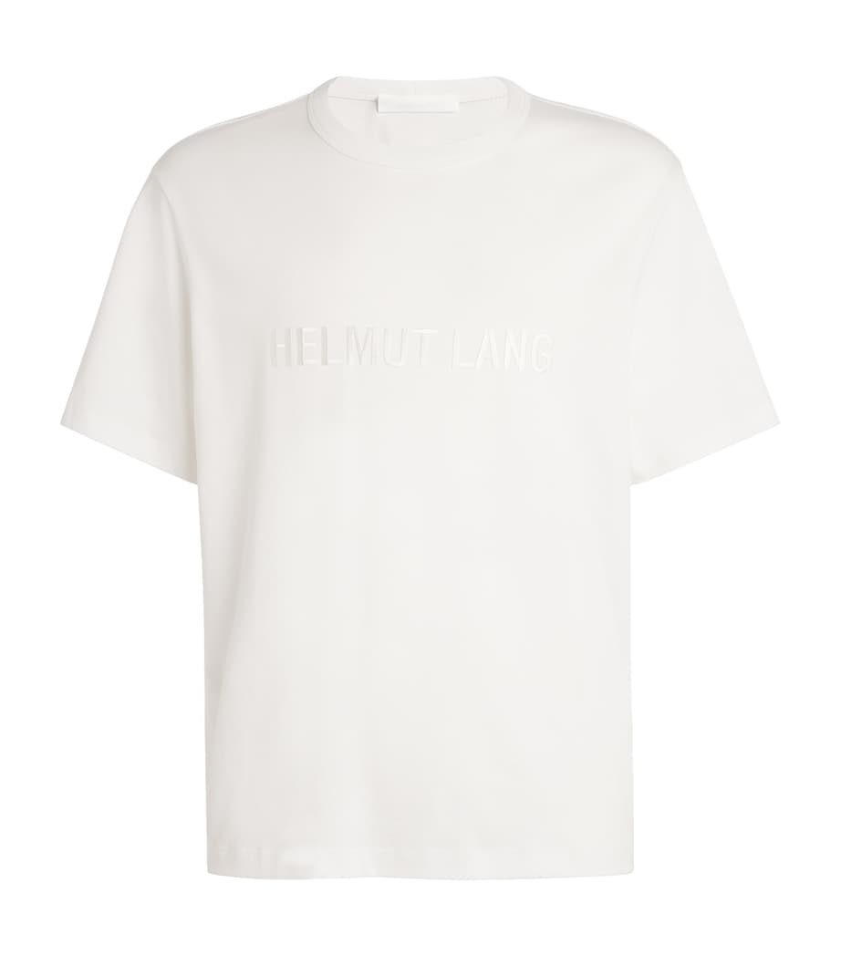 Helmut Lang Mens Embroidered Logo T-Shirt White Image 1