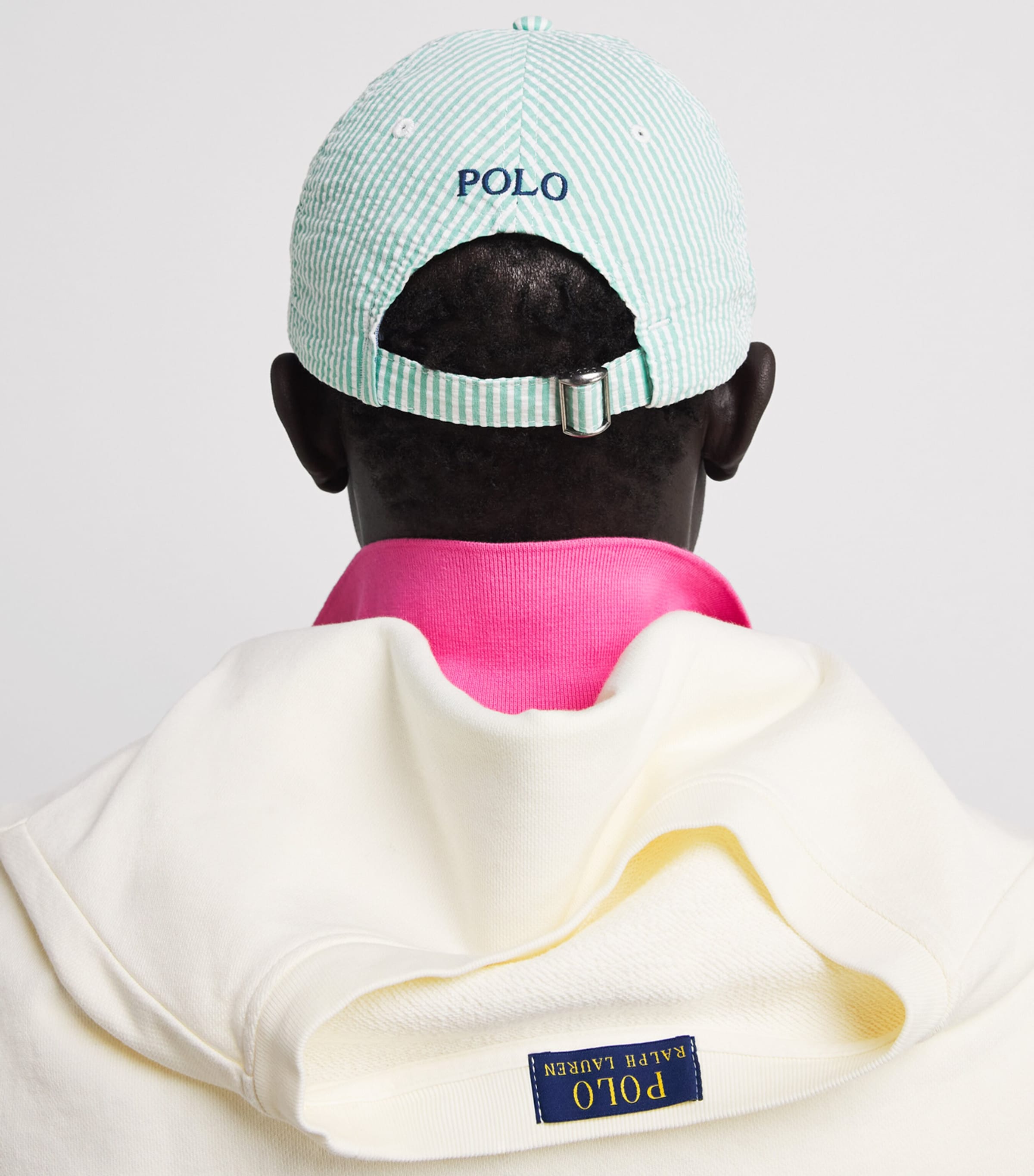 Polo Ralph Lauren Seersucker Stripe Polo Pony Cap Key West Seersucker Image 2