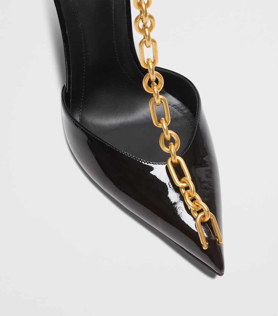 Leather Sync Heeled Mules 95 0PA NOIR Image 7