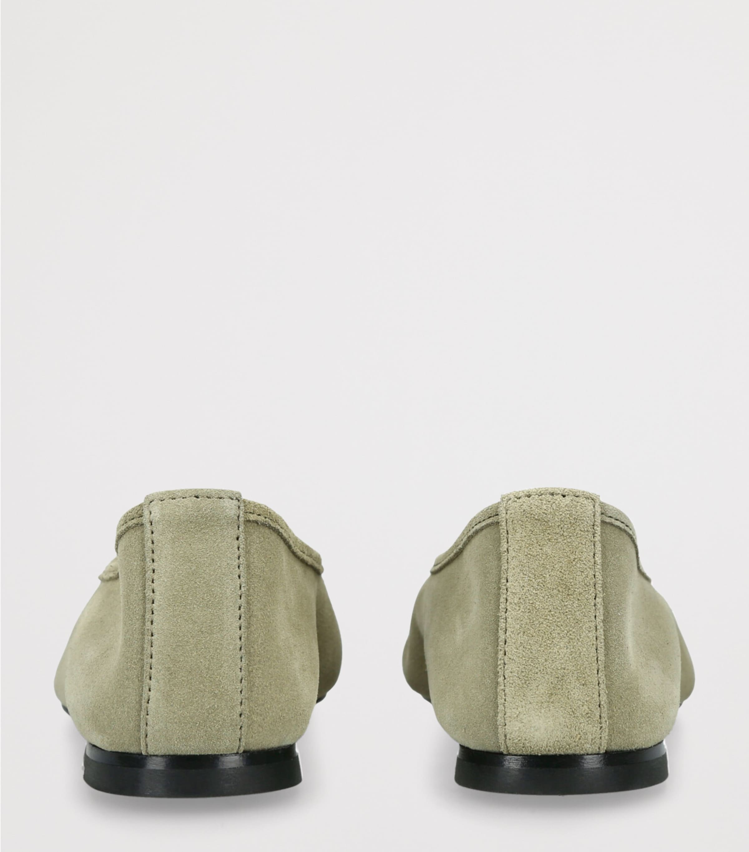 Dear Frances Suede Gala Ballet Flats Khaki Image 2