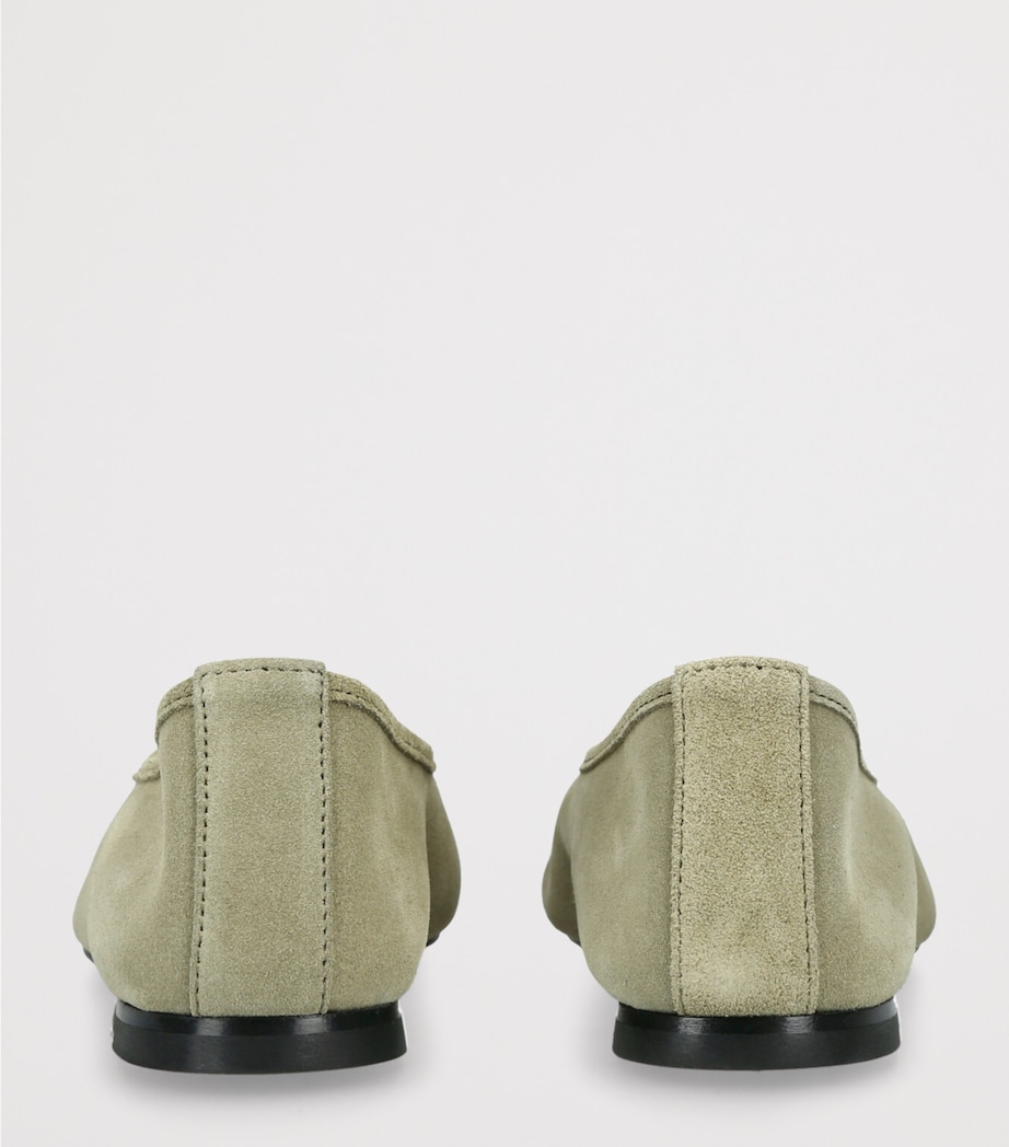 Dear Frances Suede Gala Ballet Flats Khaki Image 2