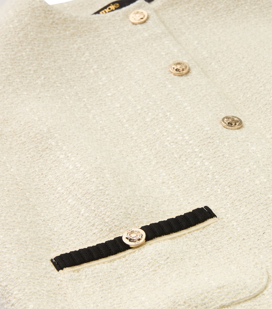 Tweed Sleeveless Top ECRU Image 2