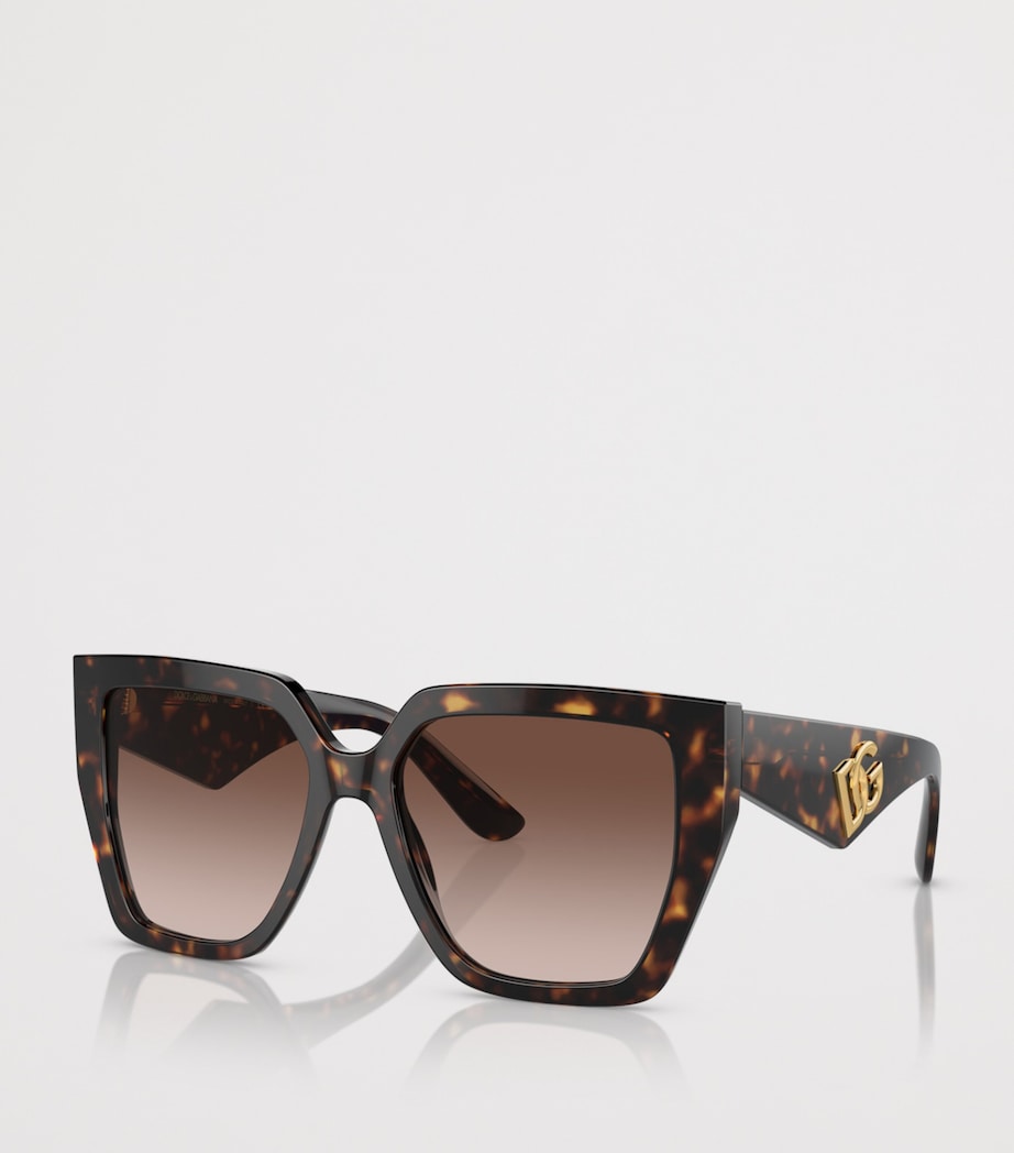 Dolce&Gabbana Tortoiseshell Oversized Square Sunglasses Brown Image 2