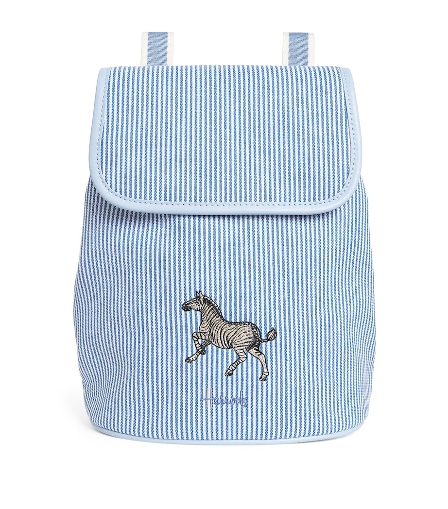 Embroidered Backpack BLUE Image 1