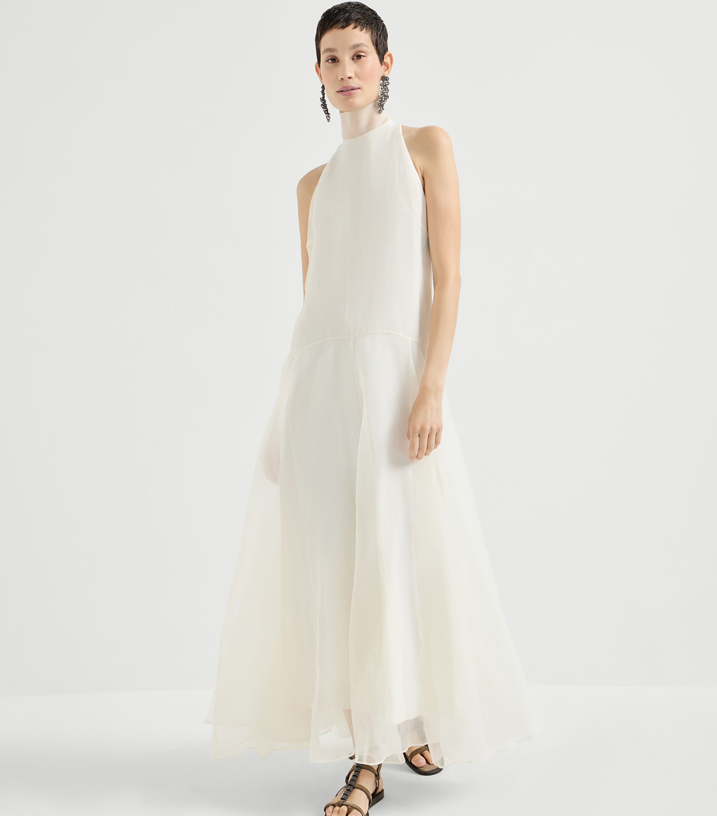 Silk Maxi Dress C9597 Image 3