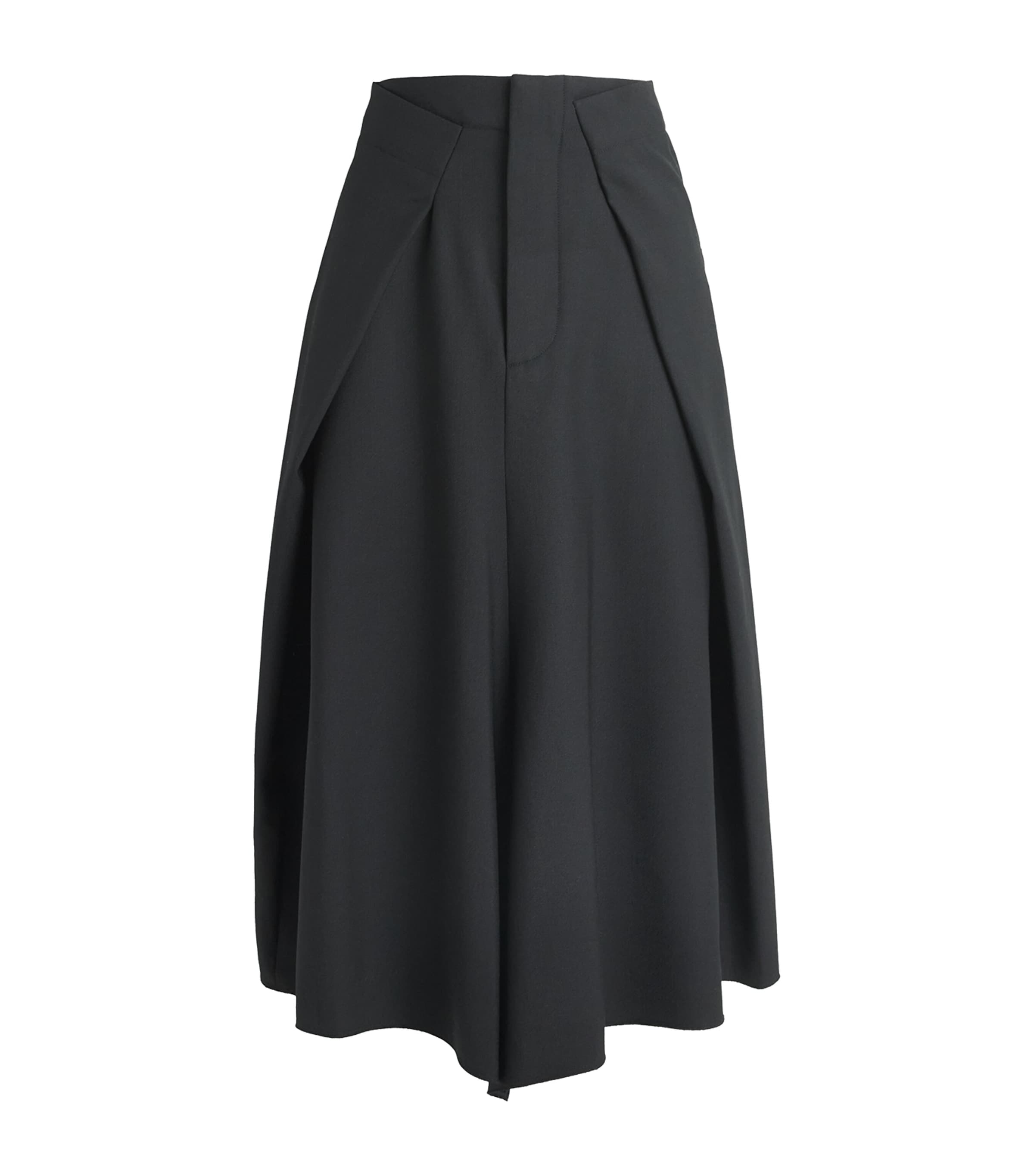 Victoria Beckham Tailored Midi Skirt Black