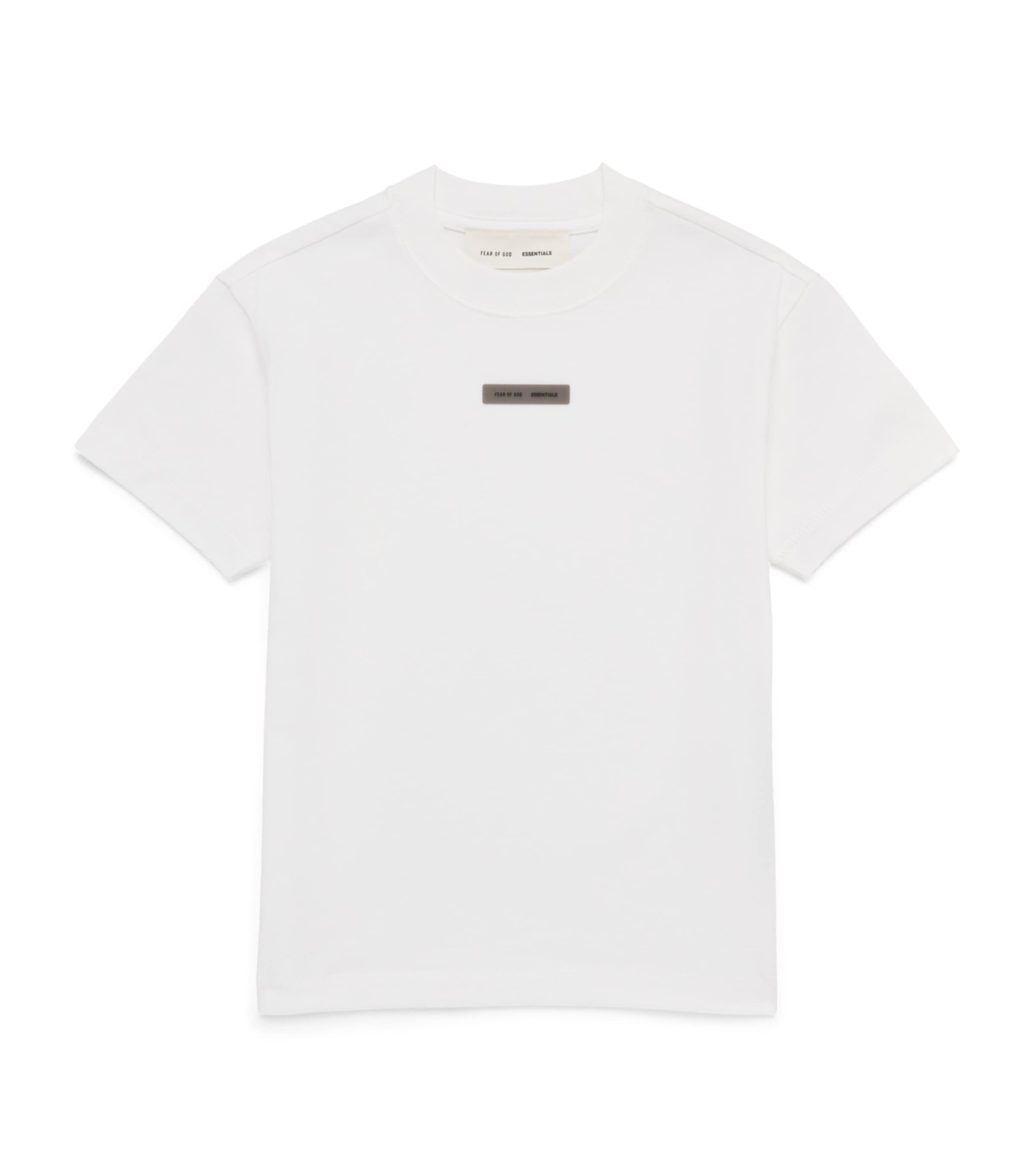 FEAR OF GOD ESSENTIALS KIDS Cotton Logo T-Shirt (2-7 Years) Bright White Image 1