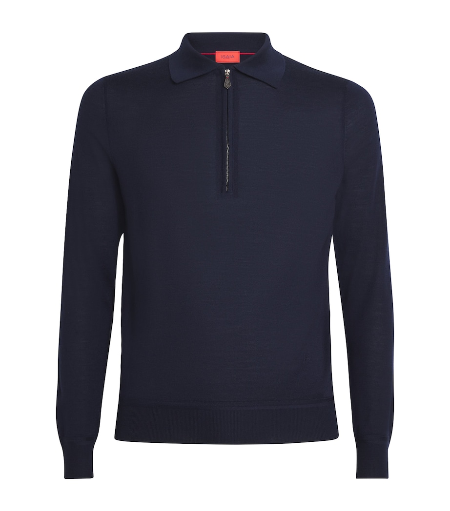 Silk-Wool-Cashmere Polo Shirt 810 Image 1