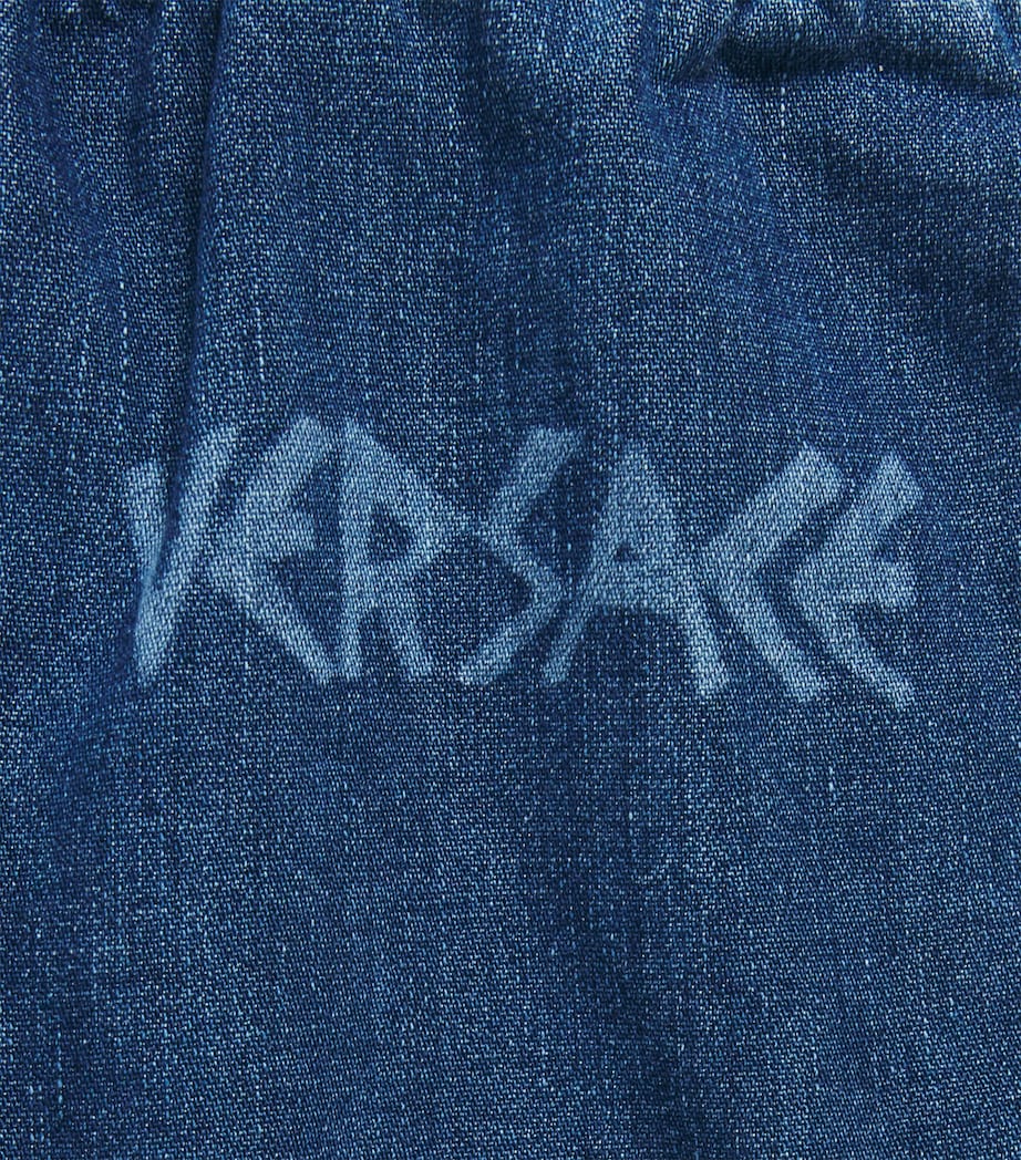 Versace Kids Medusa Denim Shorts (4-14 Years) Image 3