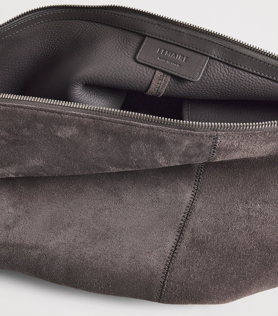 Lemaire Suede Quiver Clip Shoulder Bag Mink/ Image 5
