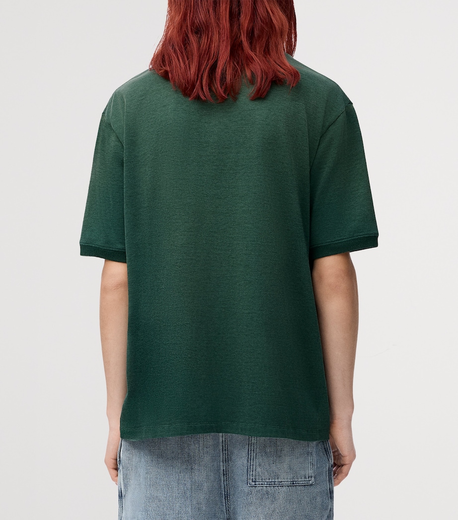 Layered Logo-Print T-Shirt GREEN/GREY Image 3