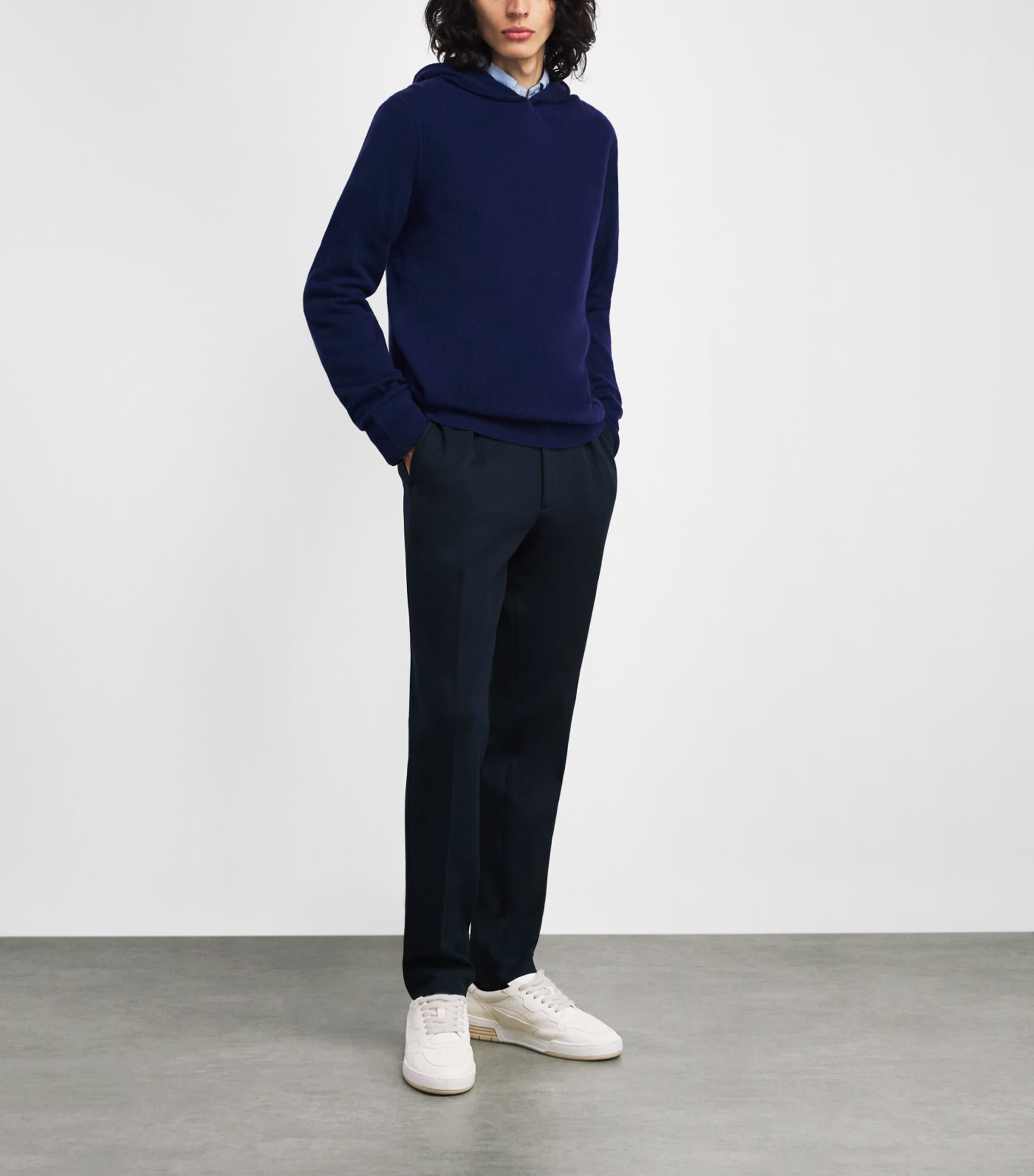 Cashmere Hoodie REFINED NAVY Image 2