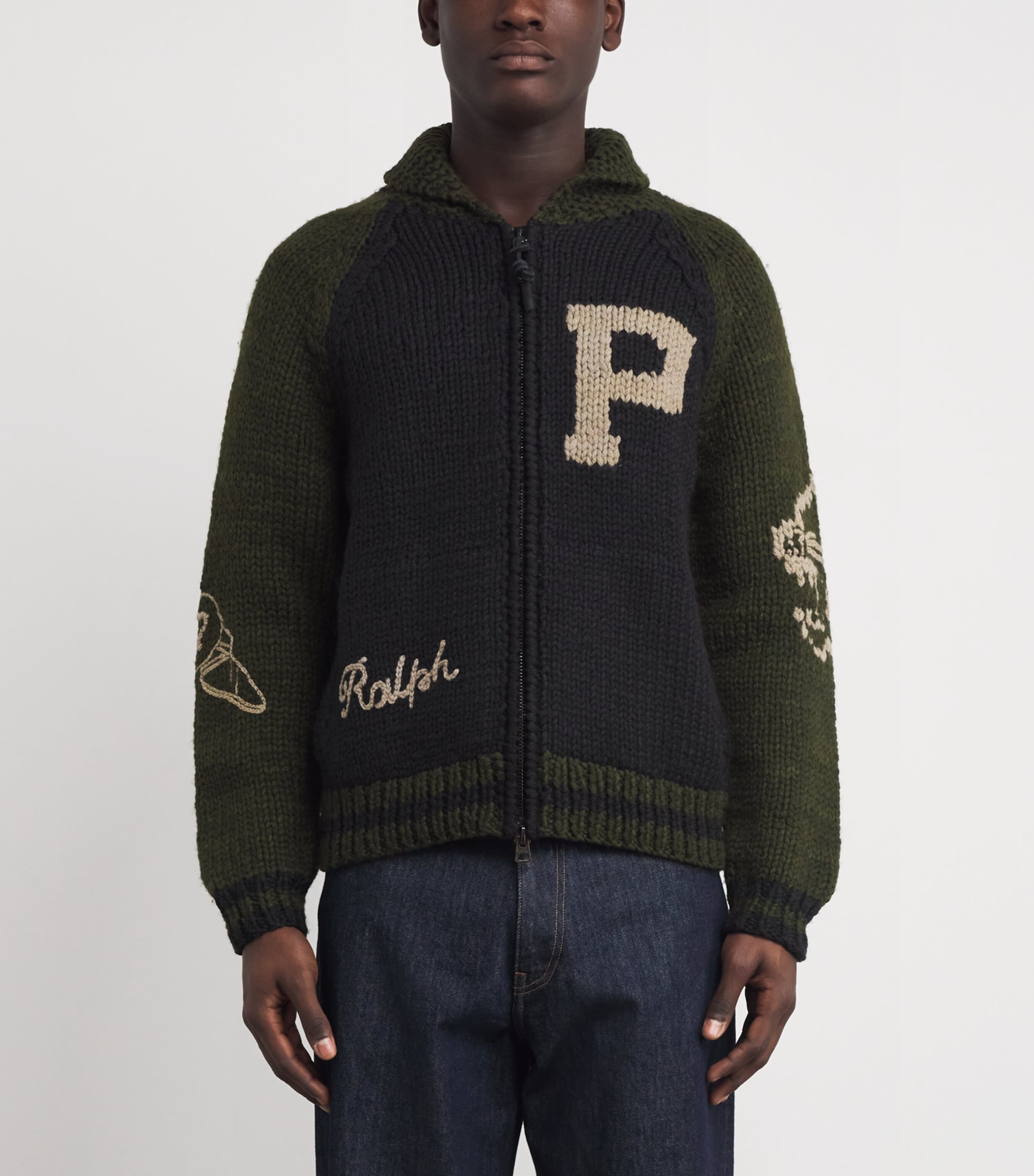 Wool Varsity Cardigan MULTI Image 3