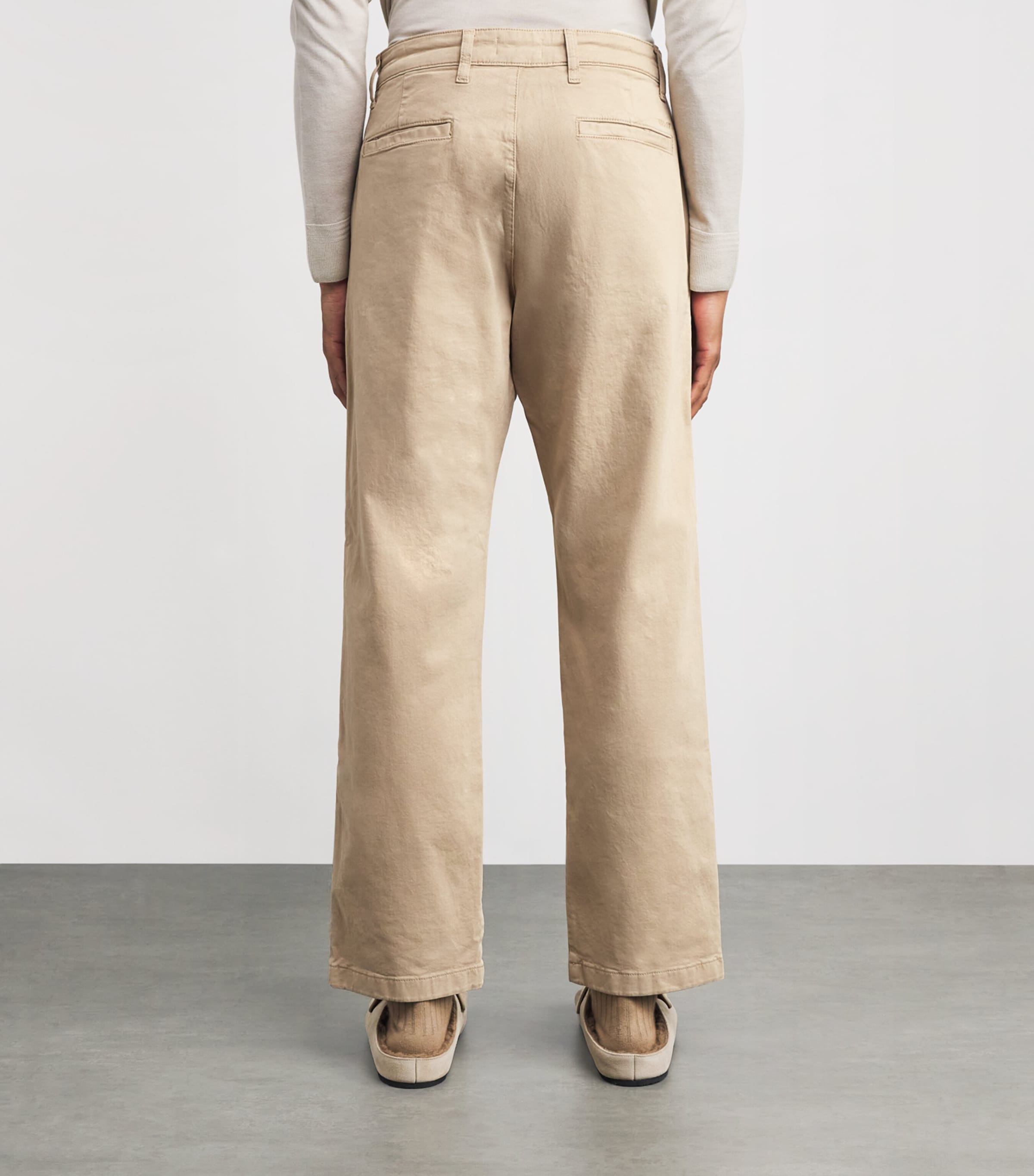 Stretch-Organic Cotton Aden Chinos KHAKI BEIGE Image 4