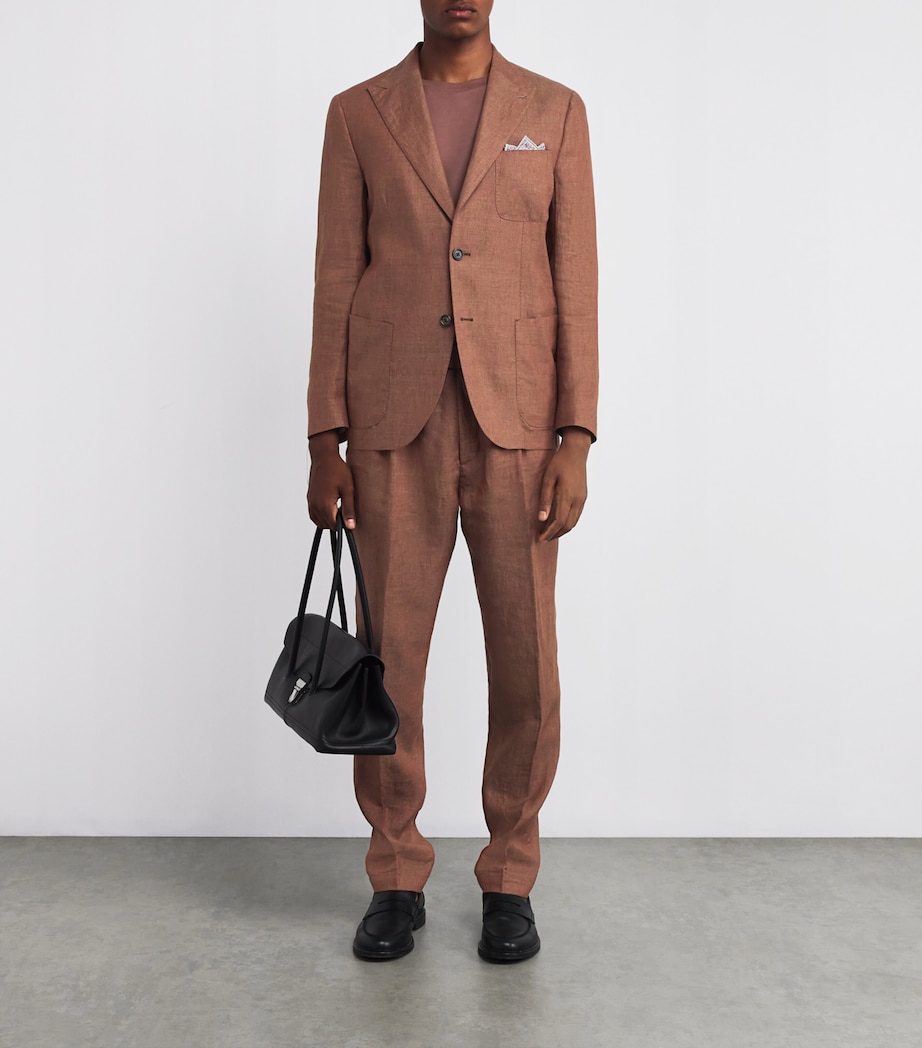 x Harrods Linen Blazer VICUNA Image 2