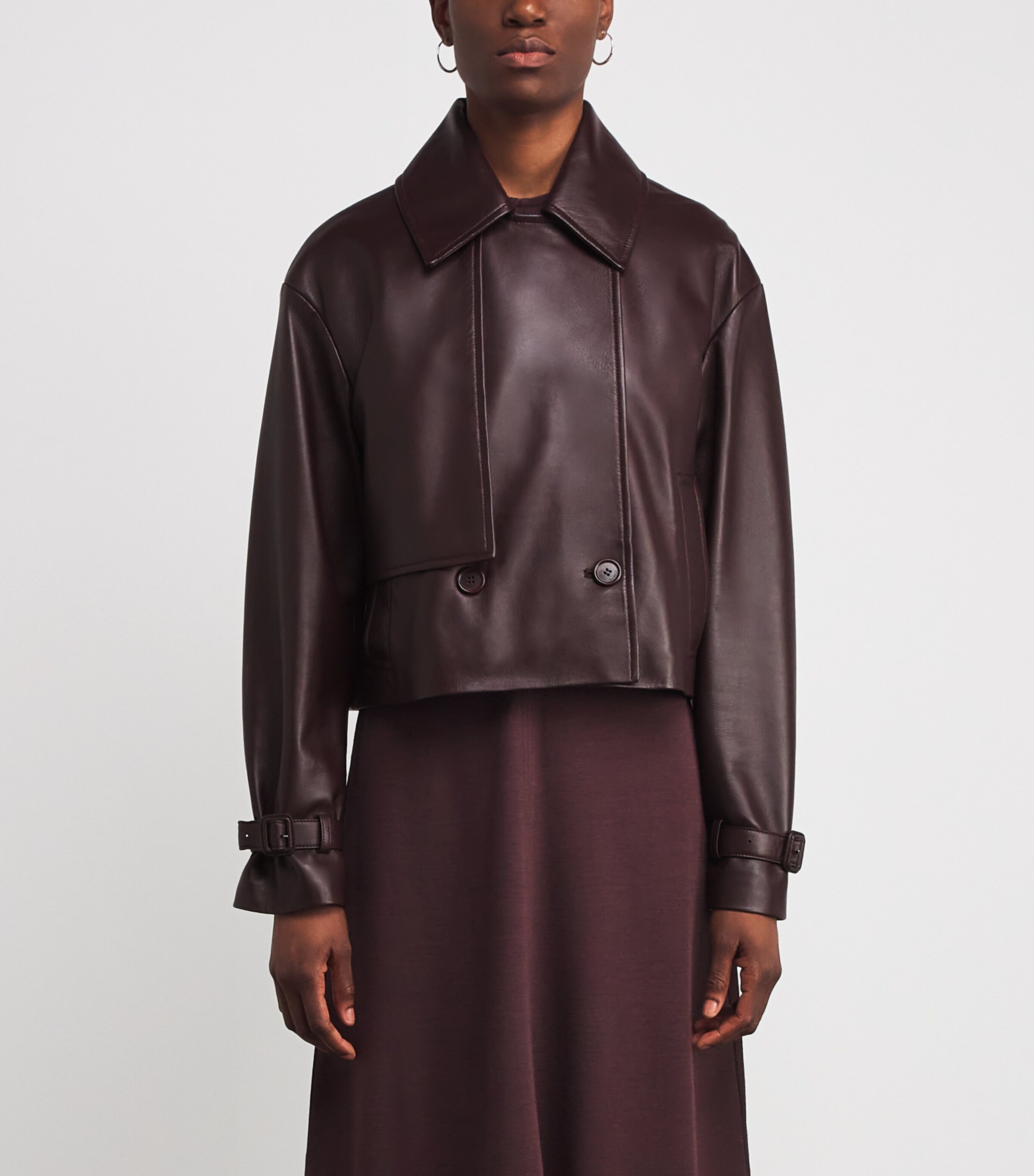 Blaise Leather Jacket MARASCHINO Image 3