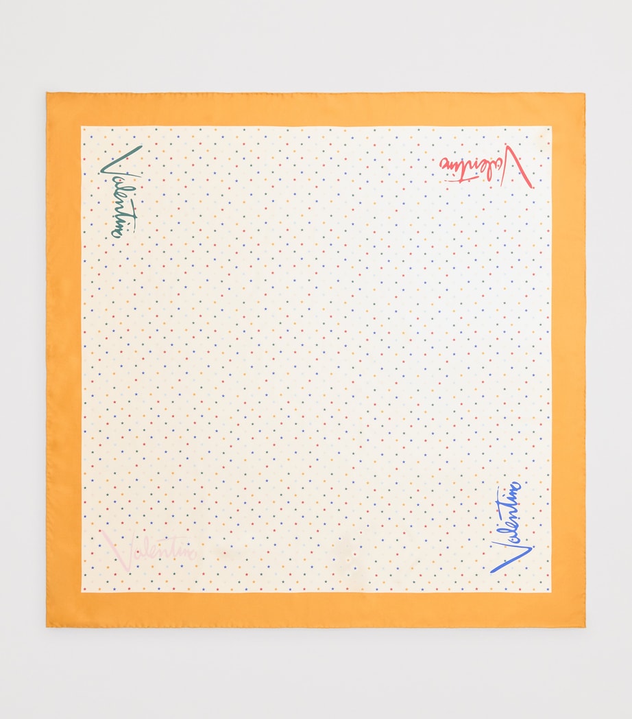 Valentino Garavani Silk Polka Dot Scarf Image 2
