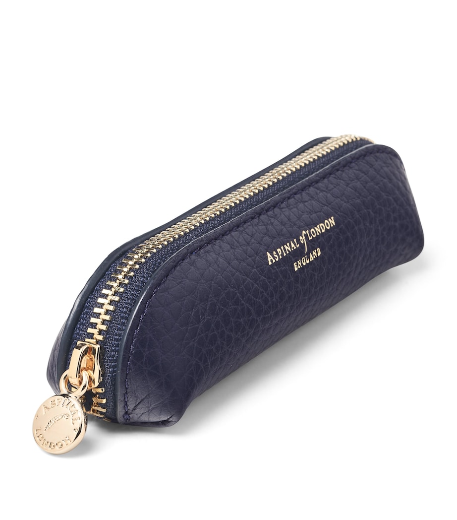 Leather Baby Pen Case NAVY Image 3