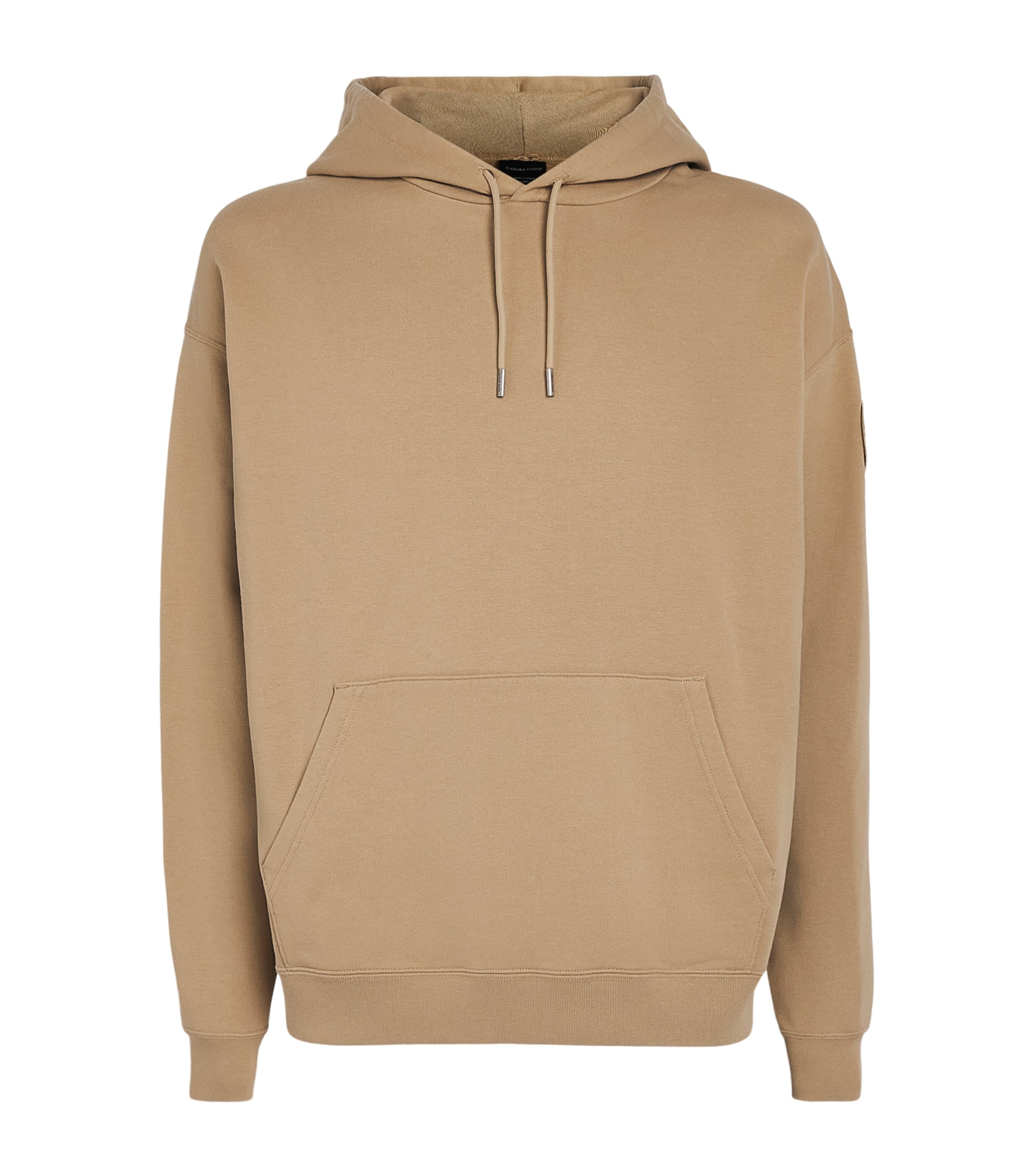 Canada Goose Mens Organic Cotton Tonal Rove Hoodie Ecru Beige Image 1