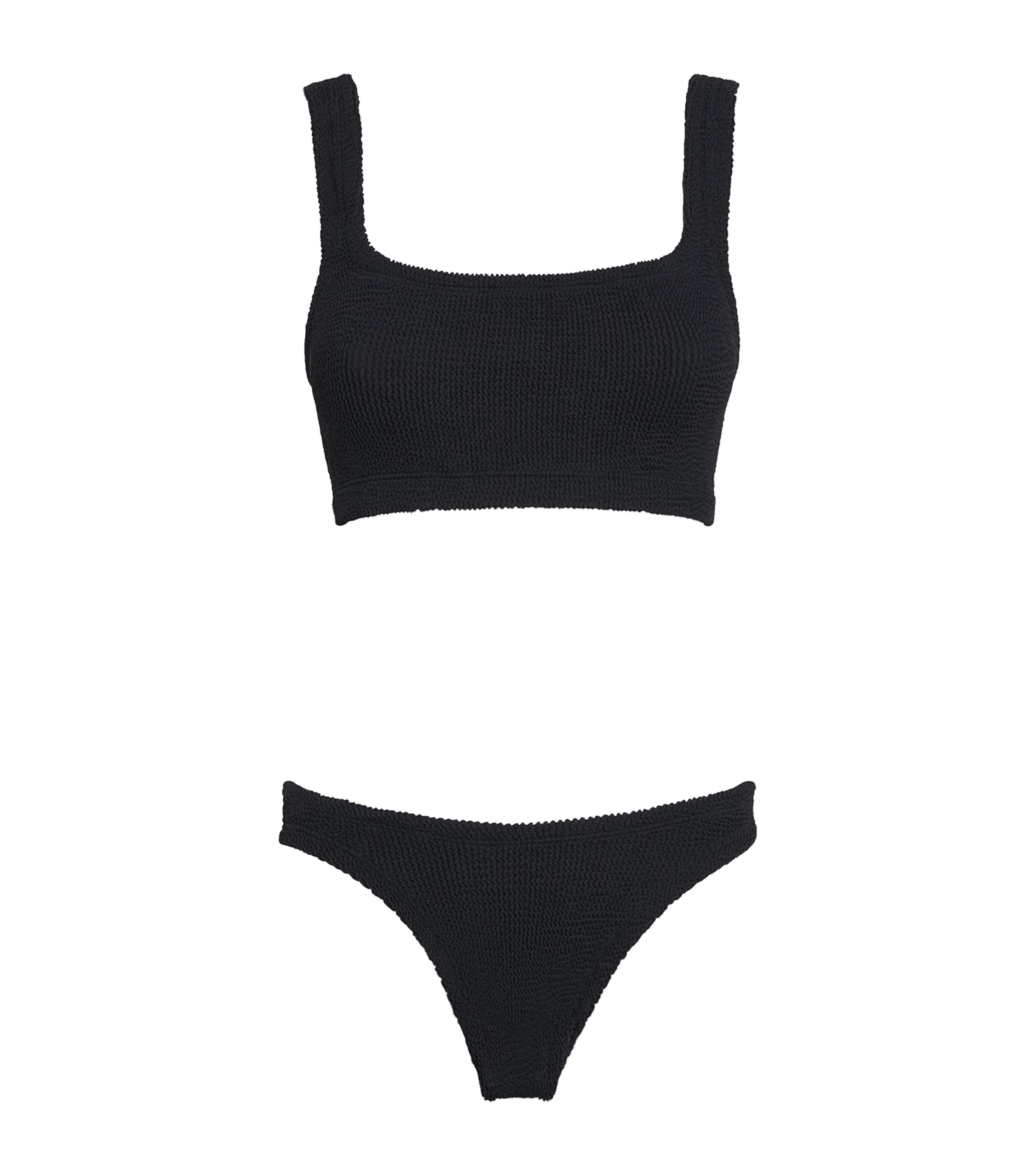 Hunza G Tessa Eyelet Bikini In Black