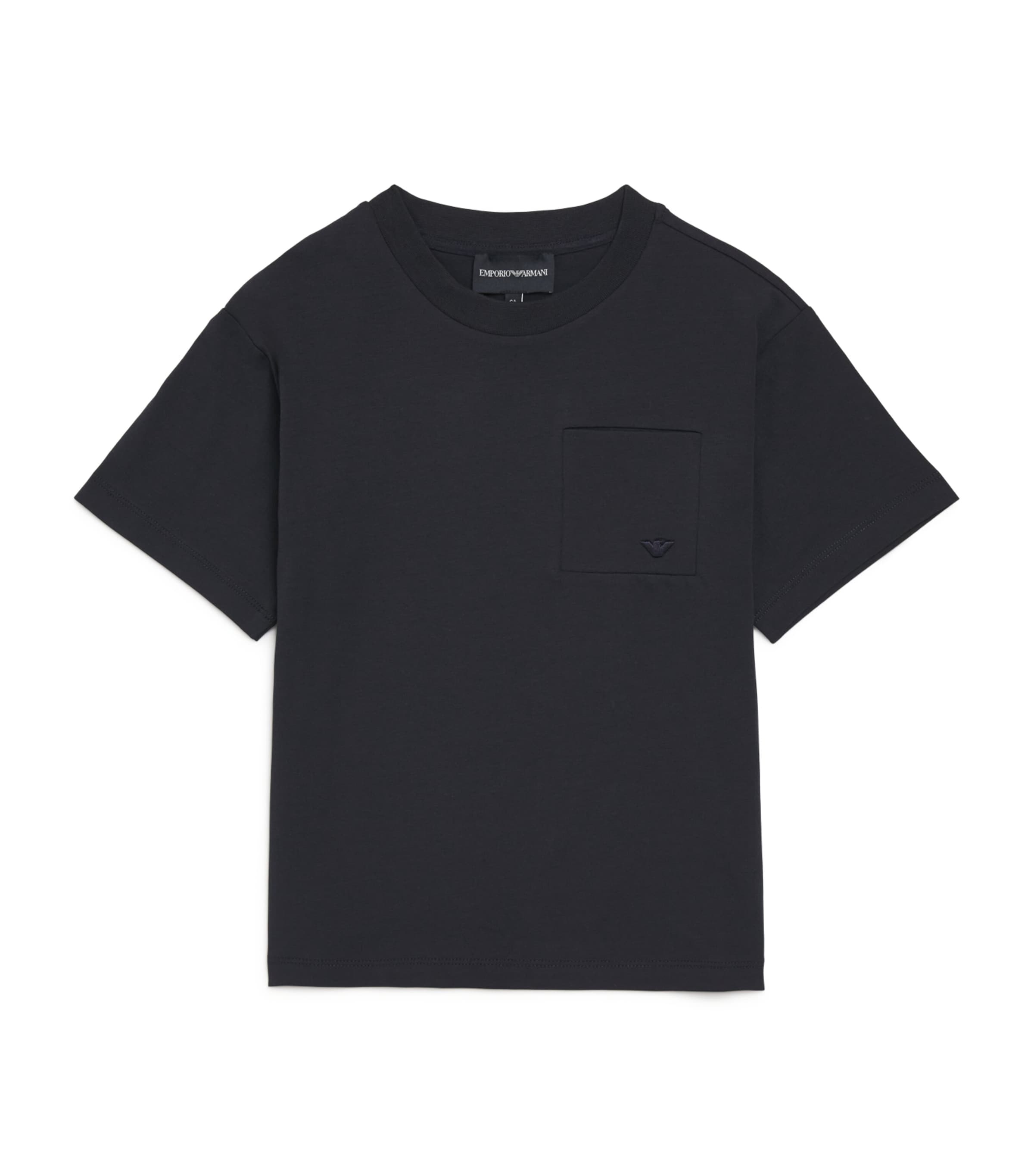 Stretch-Cotton T-Shirt (4-16 Years) ICONICO 0920 BLU NAV Image 1